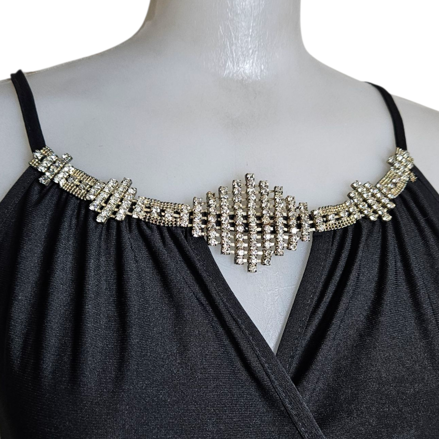 Short dress with jewel detail