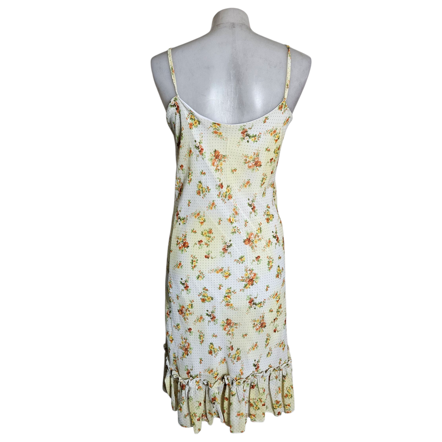 Light voile dress with floral pattern
