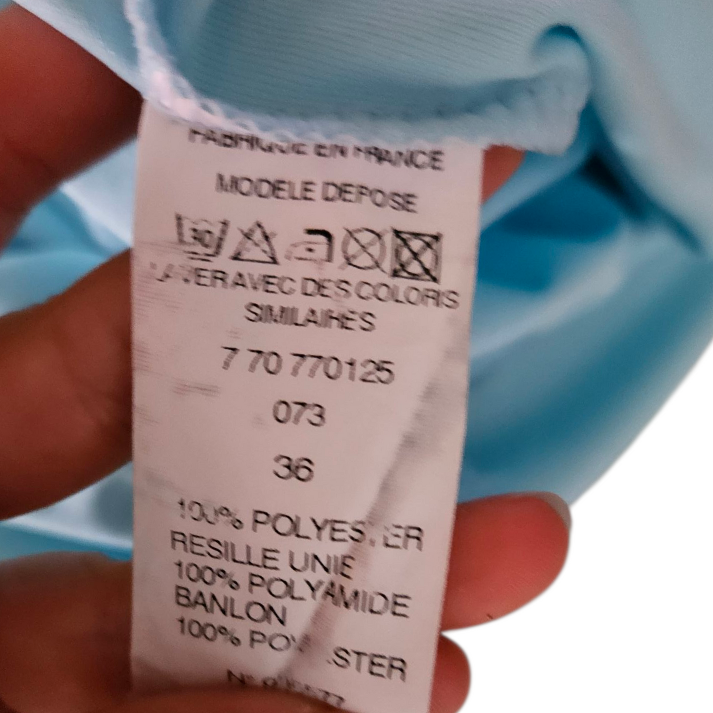 Robe asymétrique tie and Dye bleu et vert