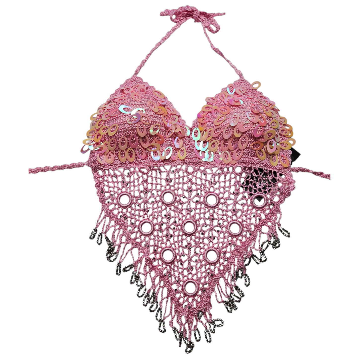 Dos nu brodé de sequins