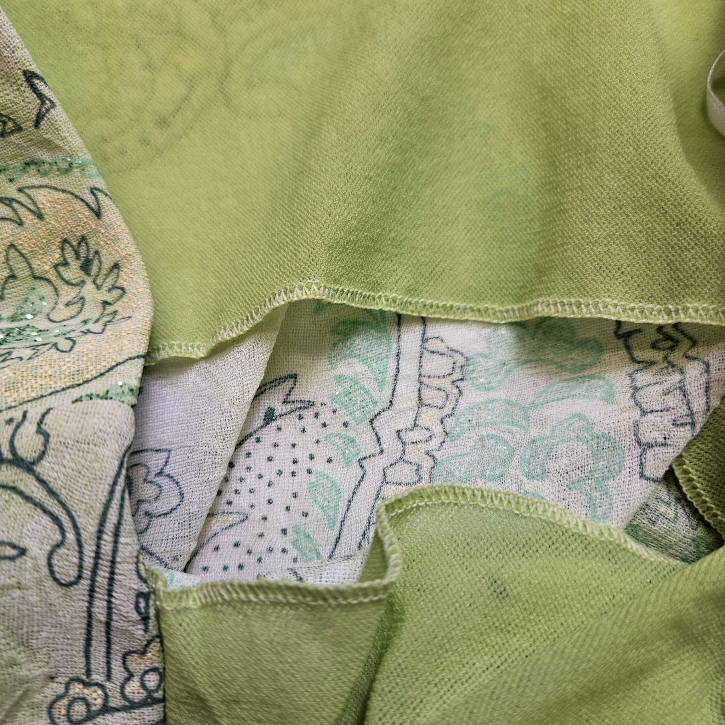 Green asymmetrical strapless top