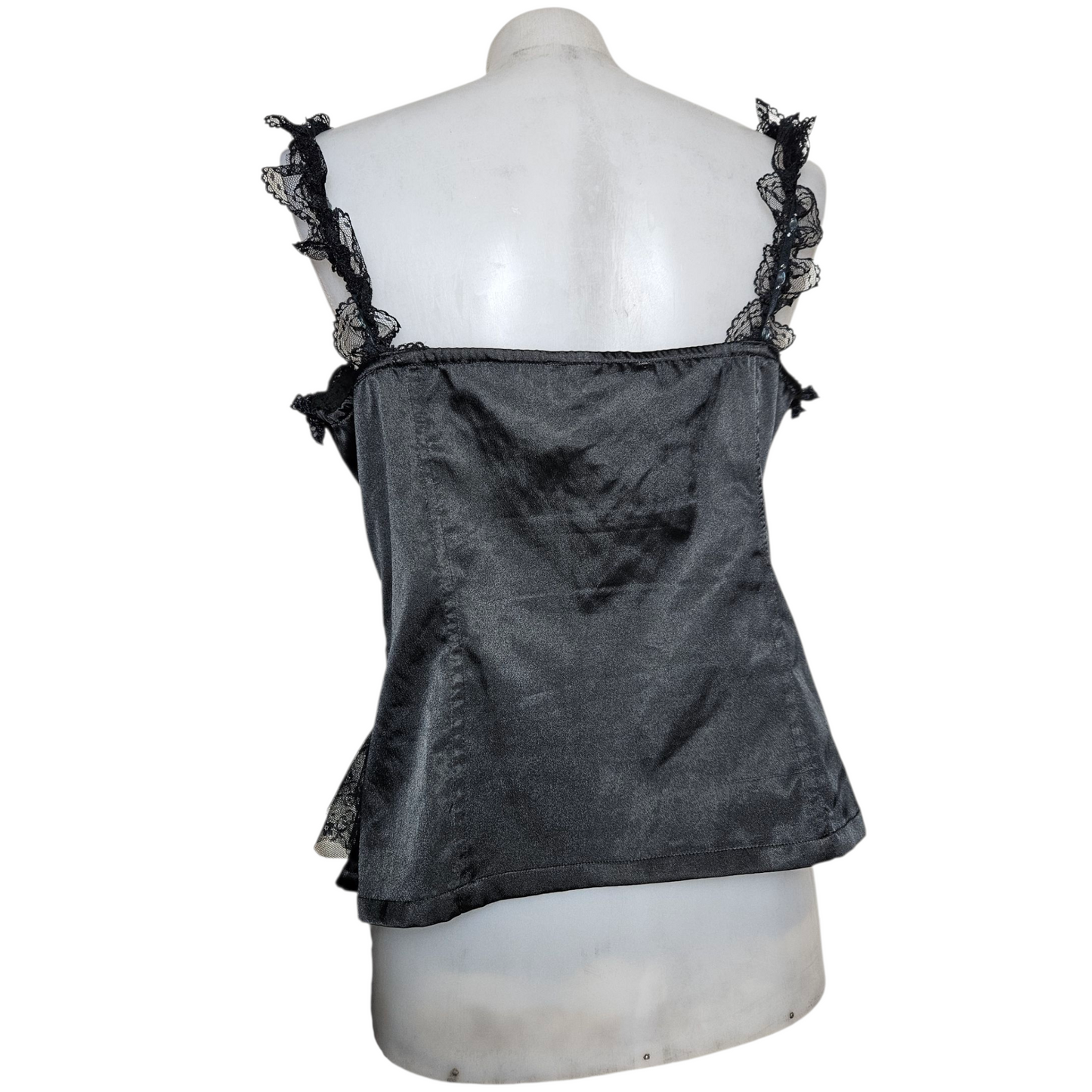 Satin corset-style top