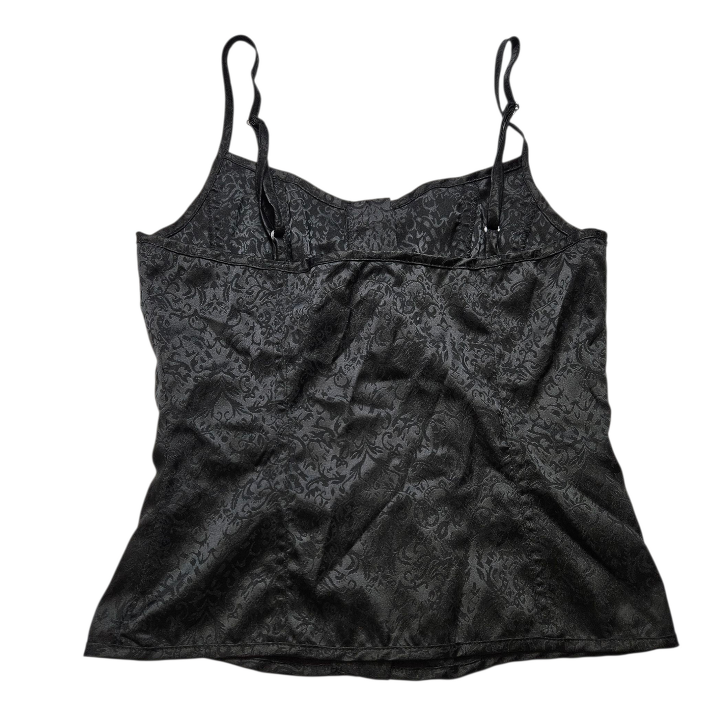 Black top with arabesque pattern