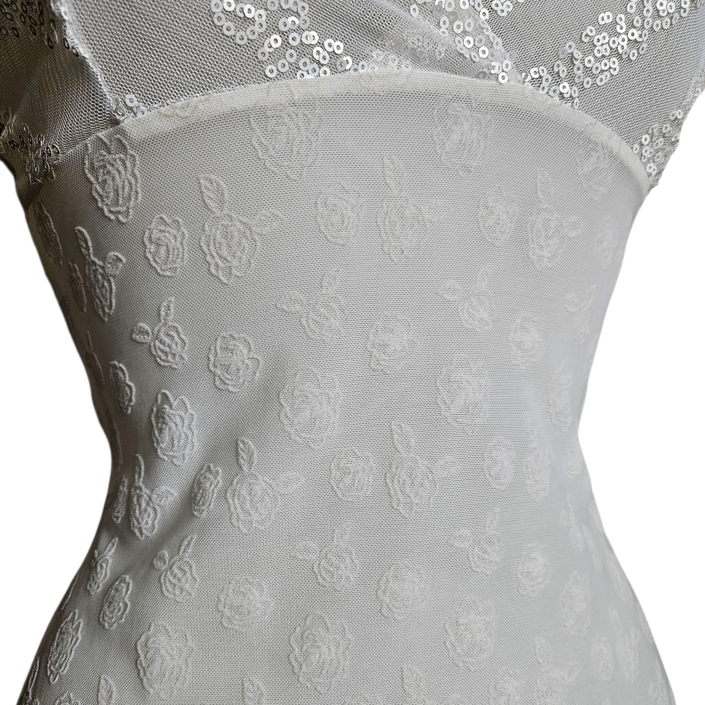 Lingerie-style top in voile