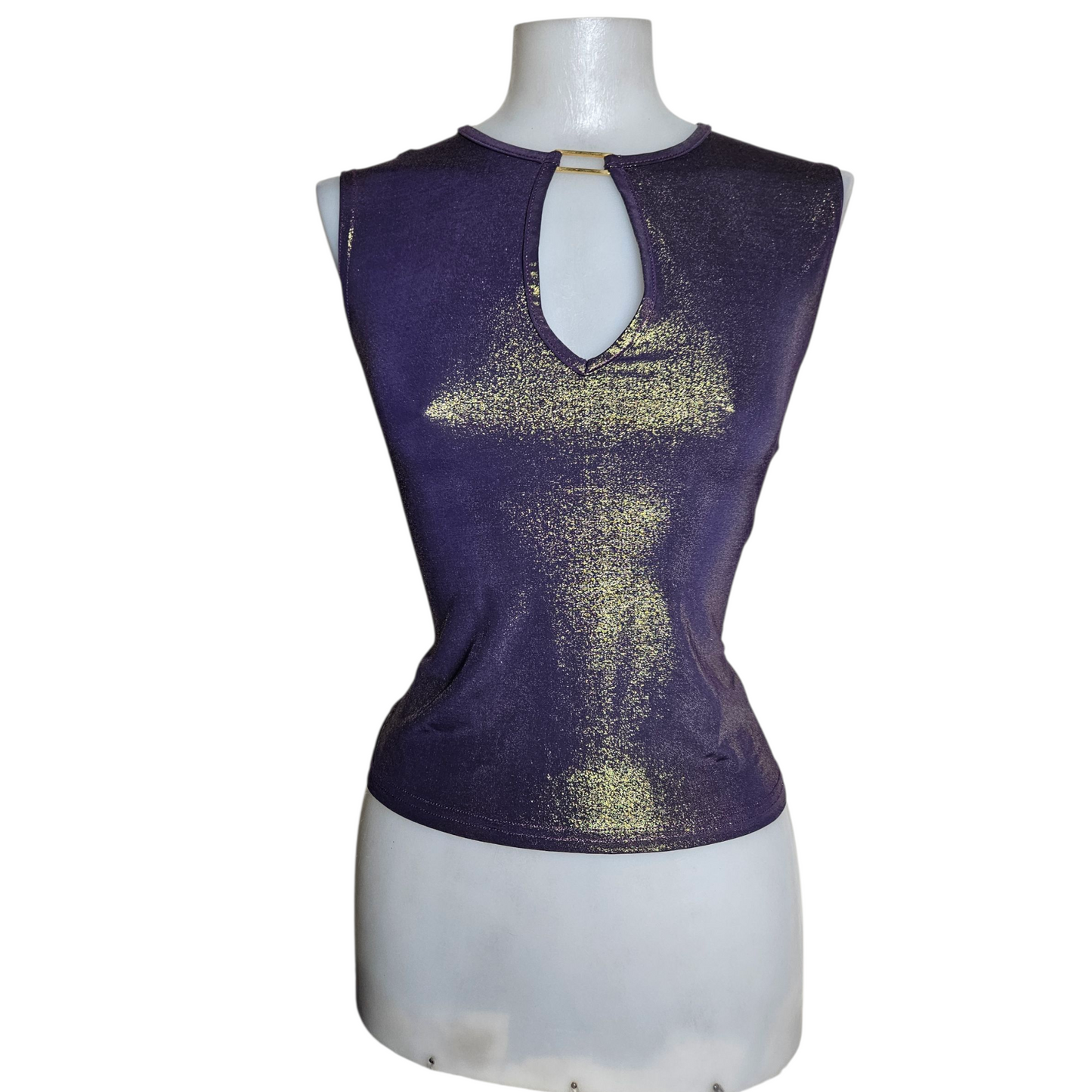 Haut irisé violet et doré