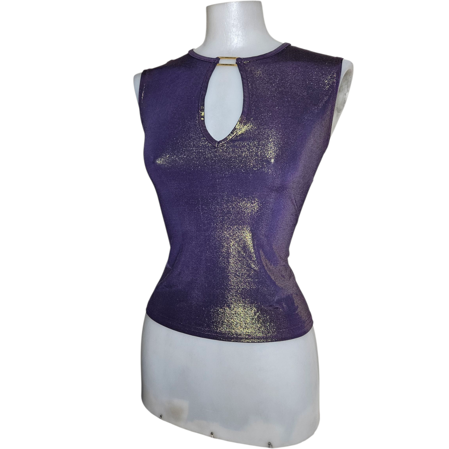 Haut irisé violet et doré