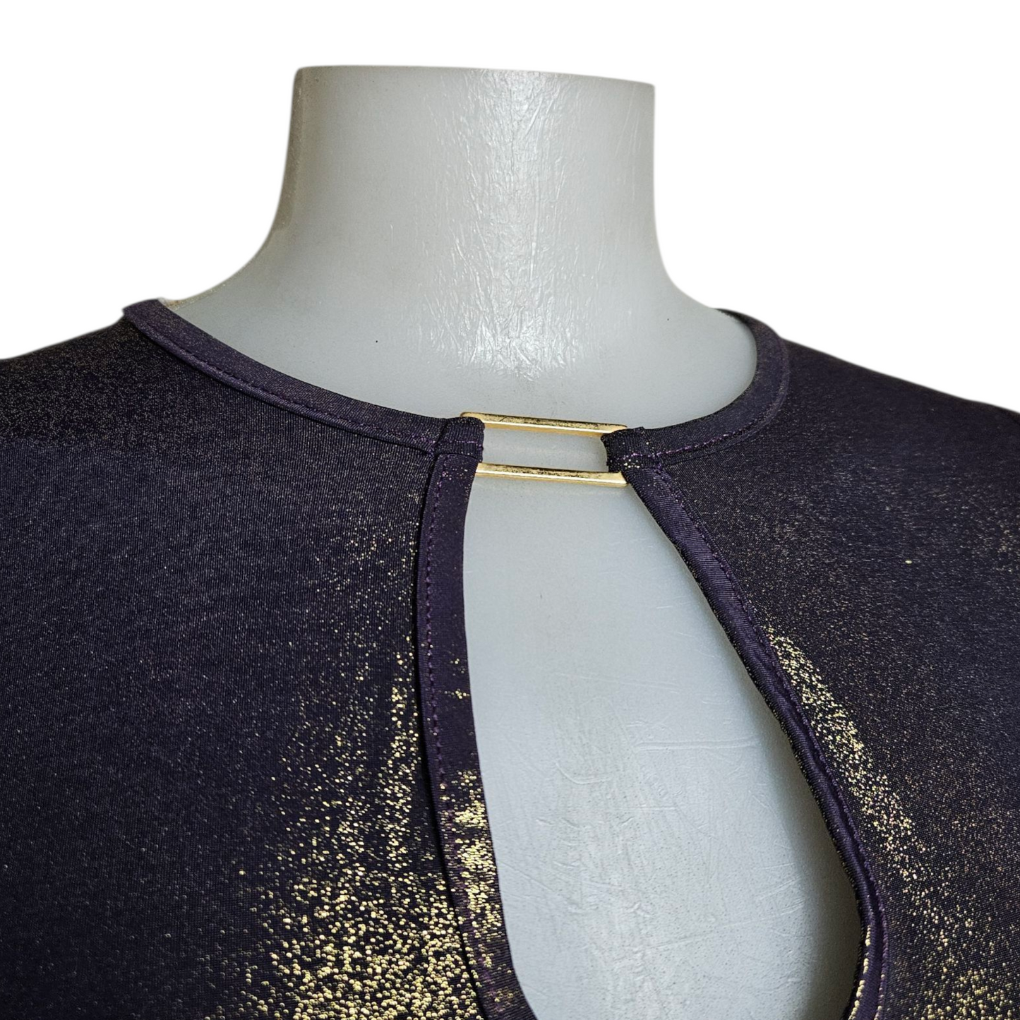 Haut irisé violet et doré
