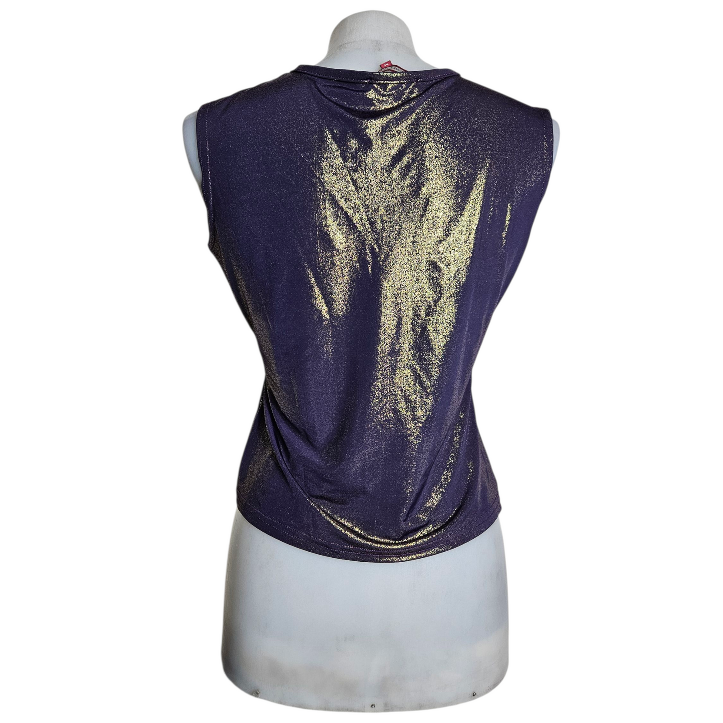 Haut irisé violet et doré