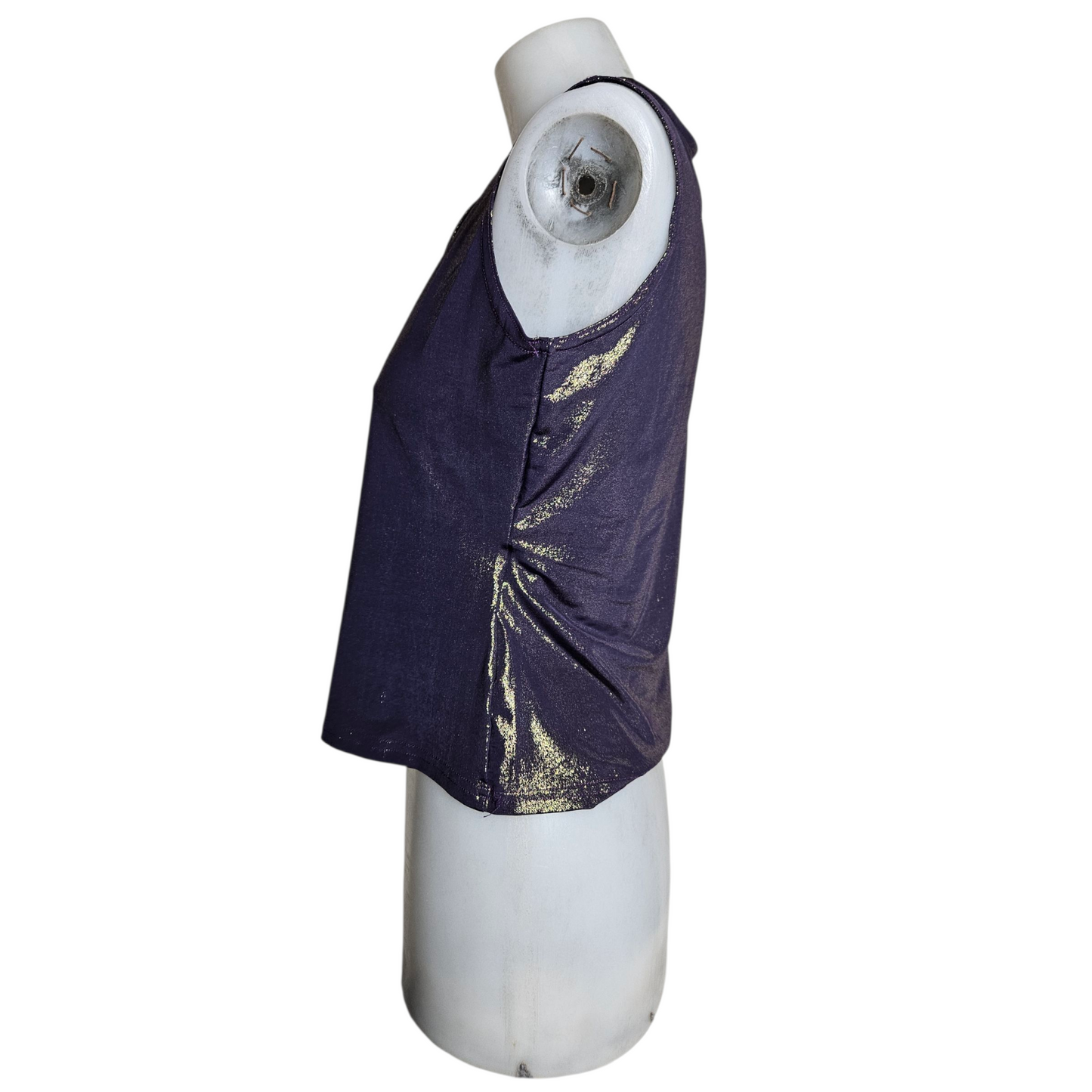 Haut irisé violet et doré