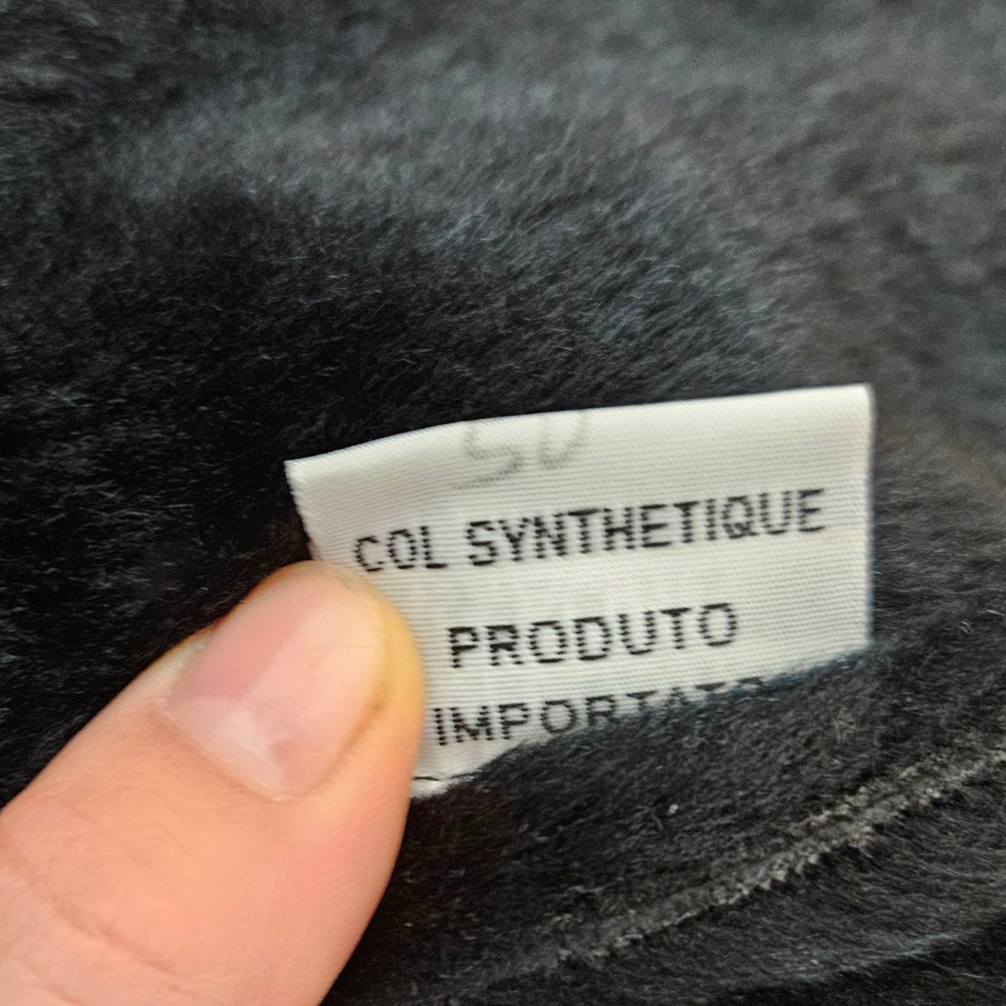 Afghan coat similicuir et fausse fourrure