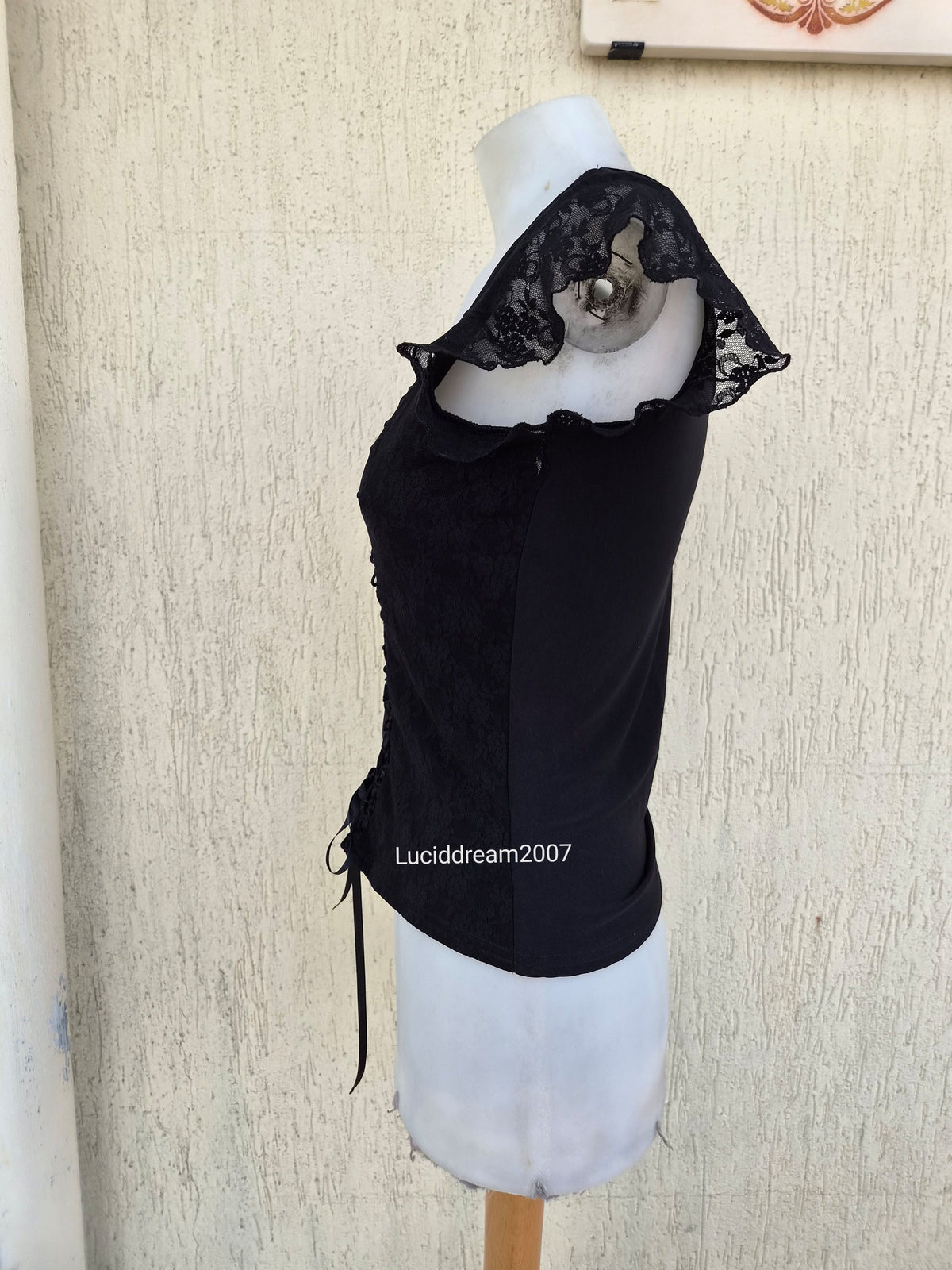 Haut esprit corset avec dentelle