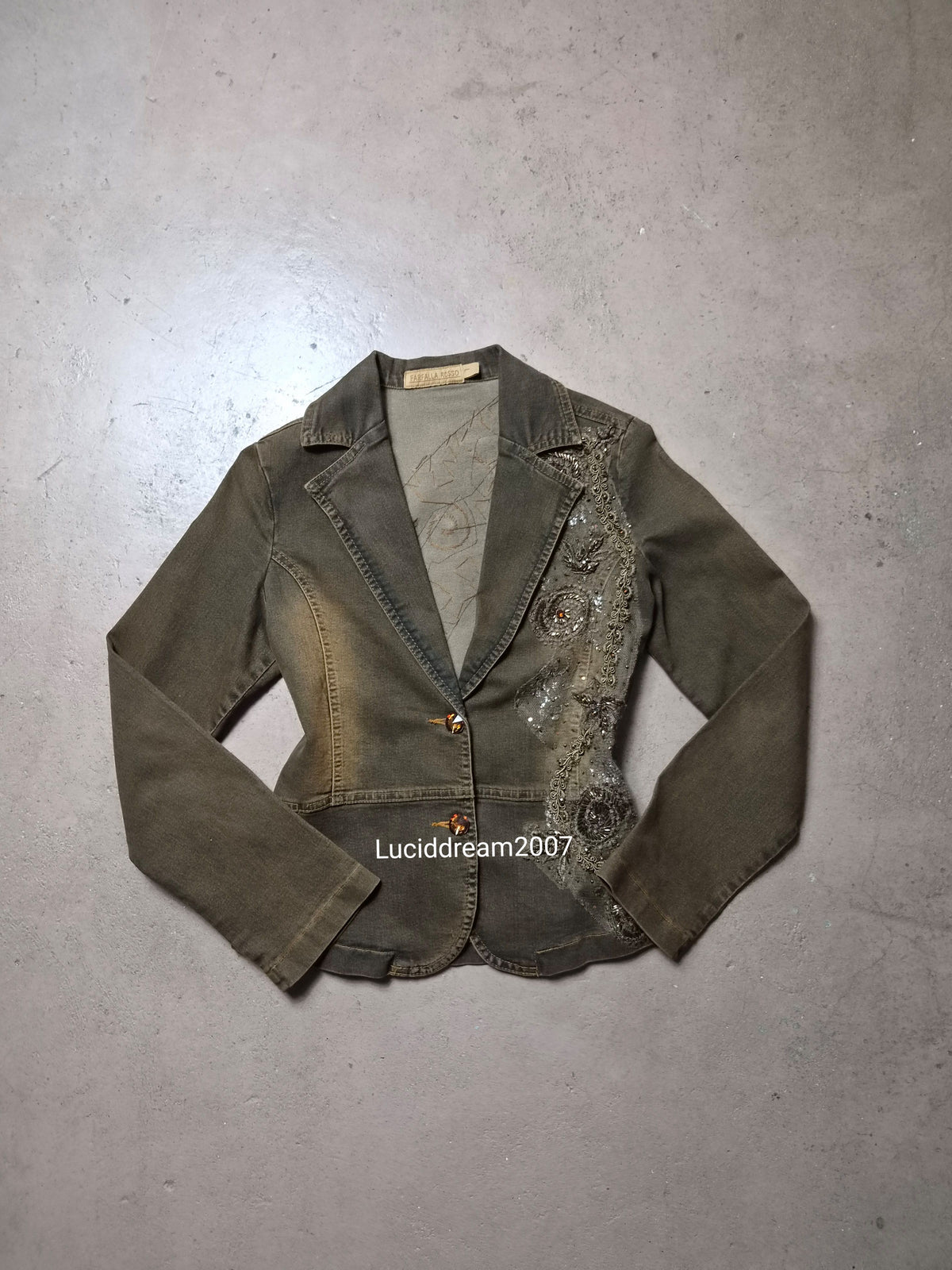 Embroidered denim jacket