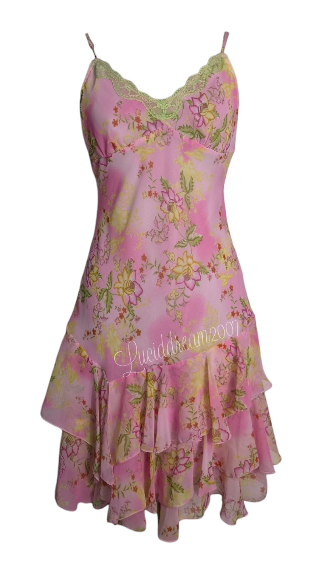 Robe en voile fleurie