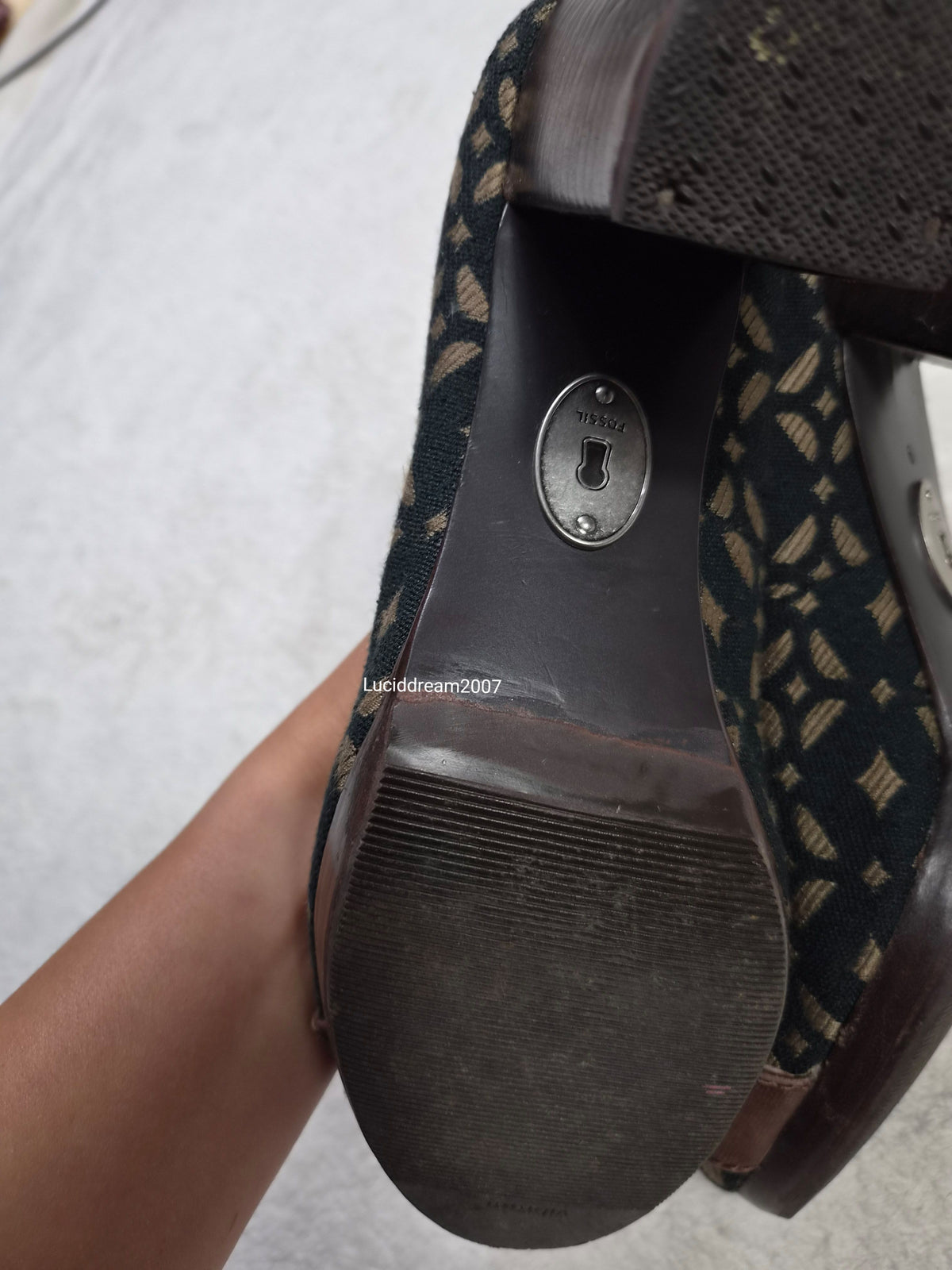 Chaussures à talons carrés