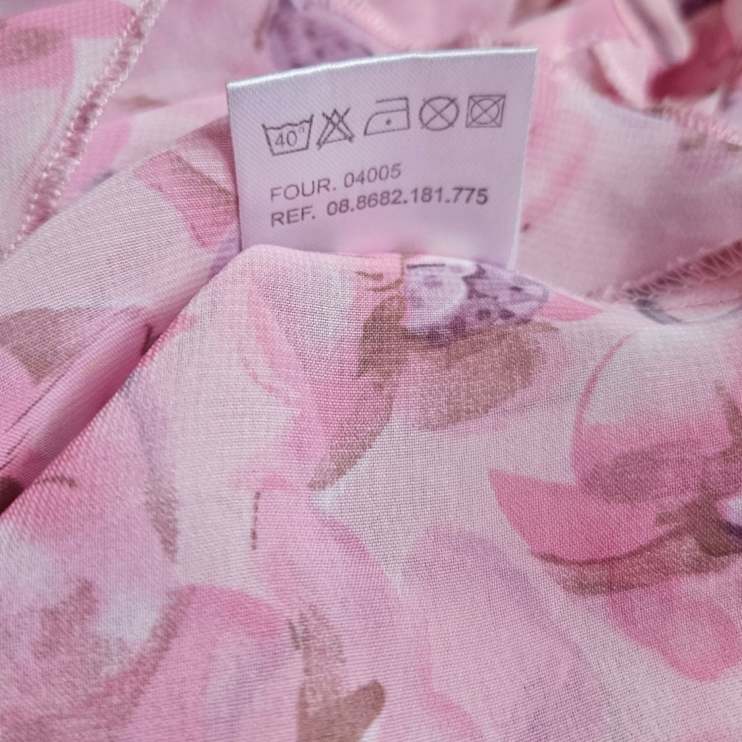 Robe nuisette fleurie en voile