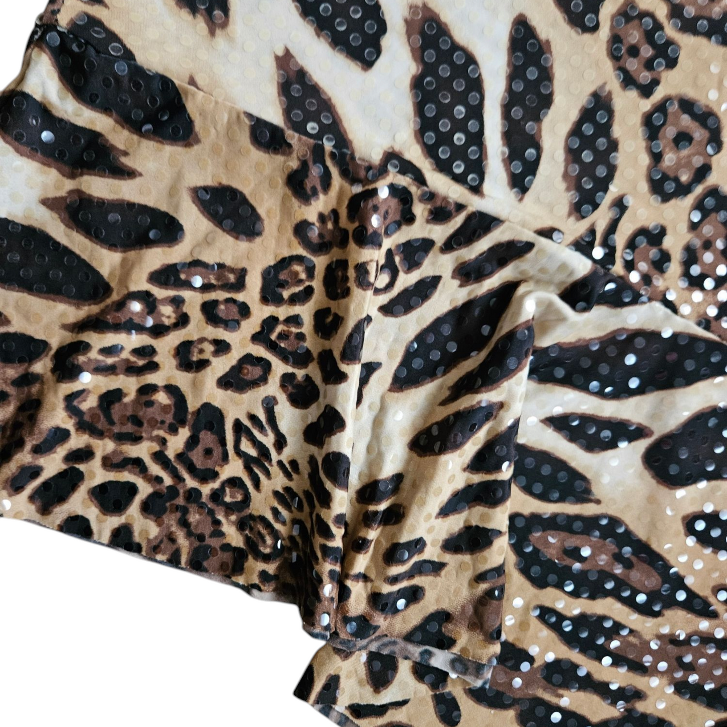 Jupe asymétrique léopard