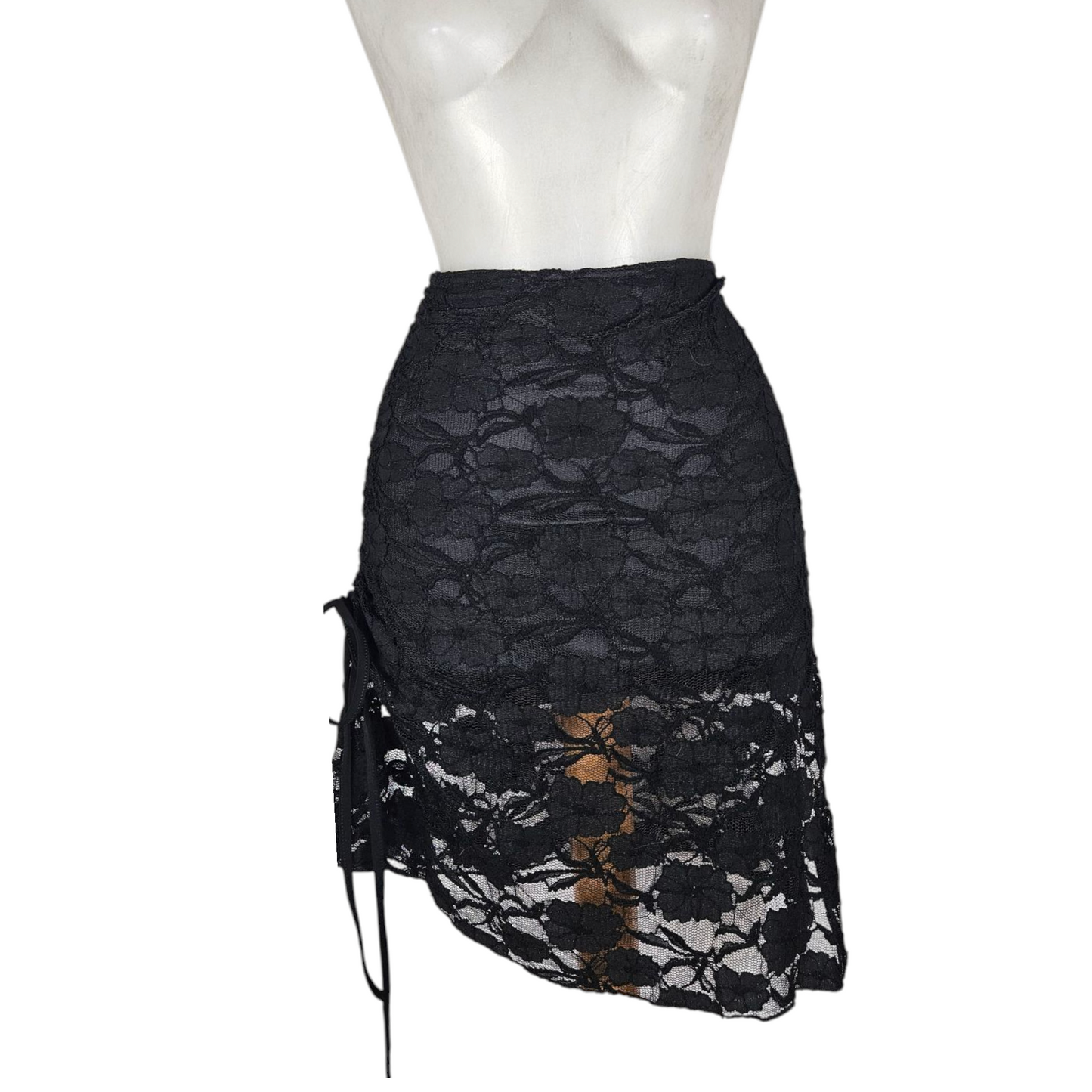 Mini jupe en dentelle réglable