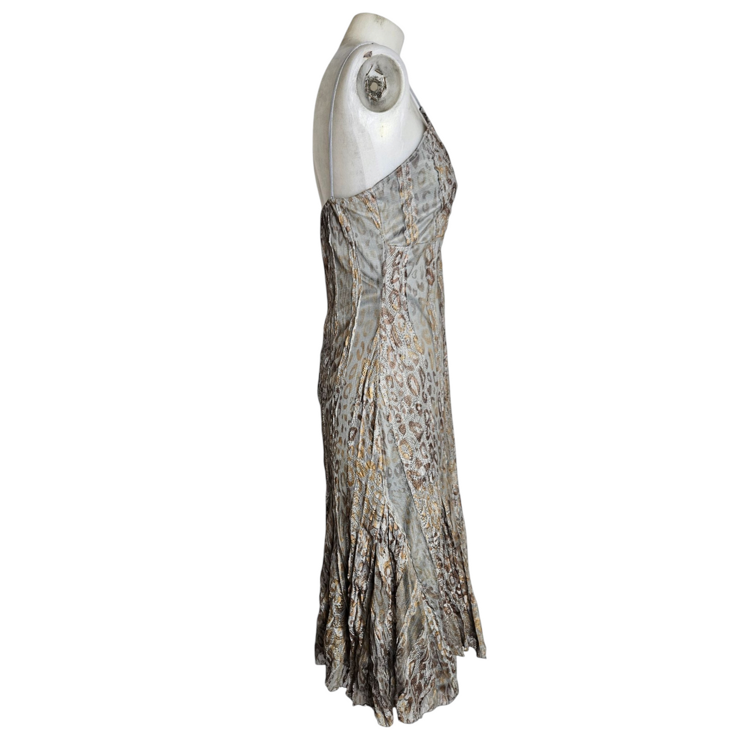 Robe en dentelle motif léopard