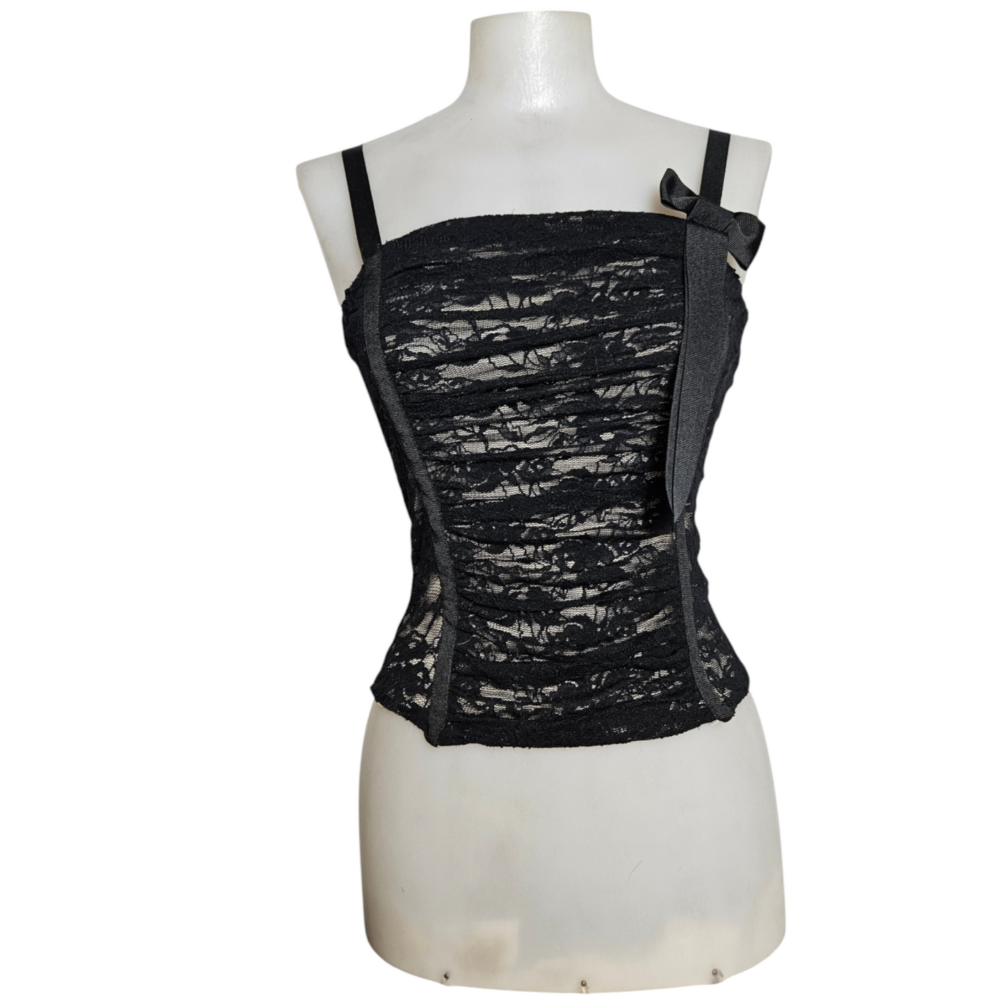 Haut esprit corset en dentelle