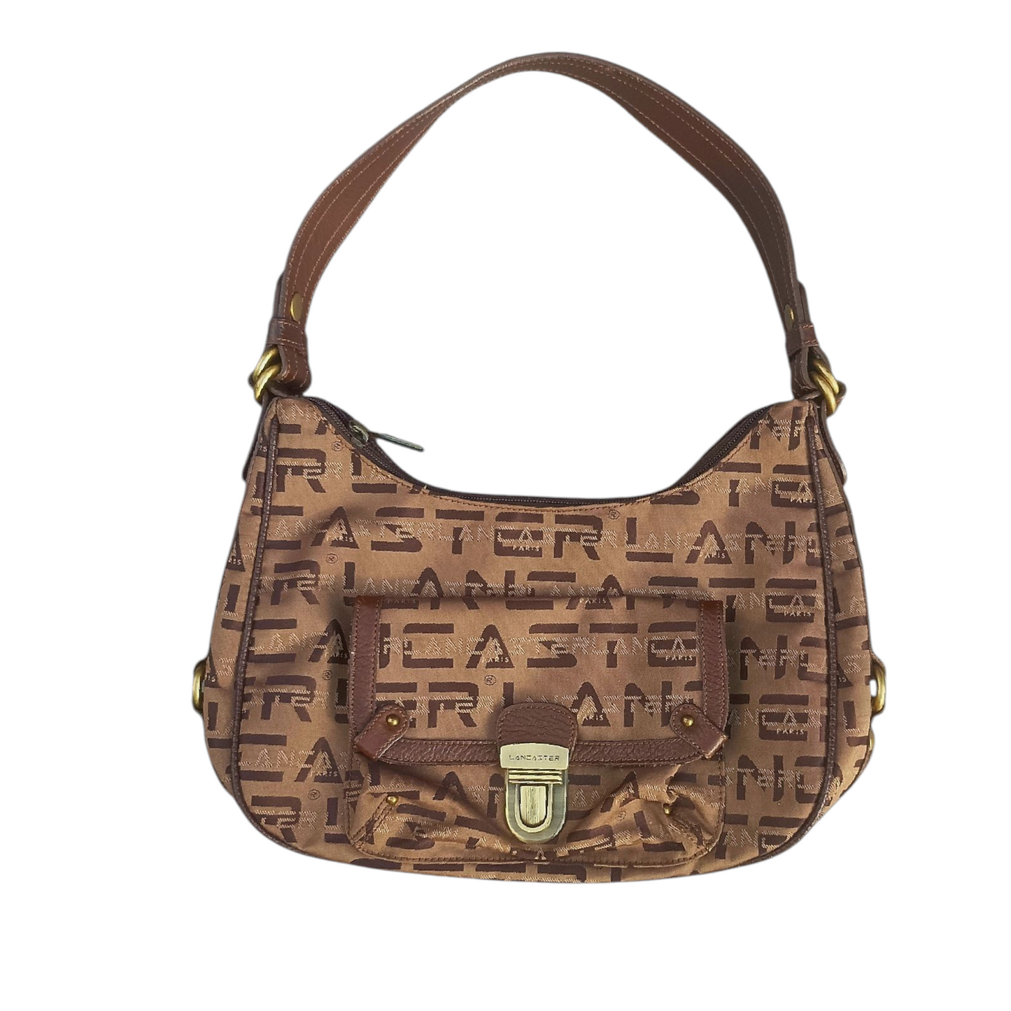 Lancaster monogrammed canvas bag