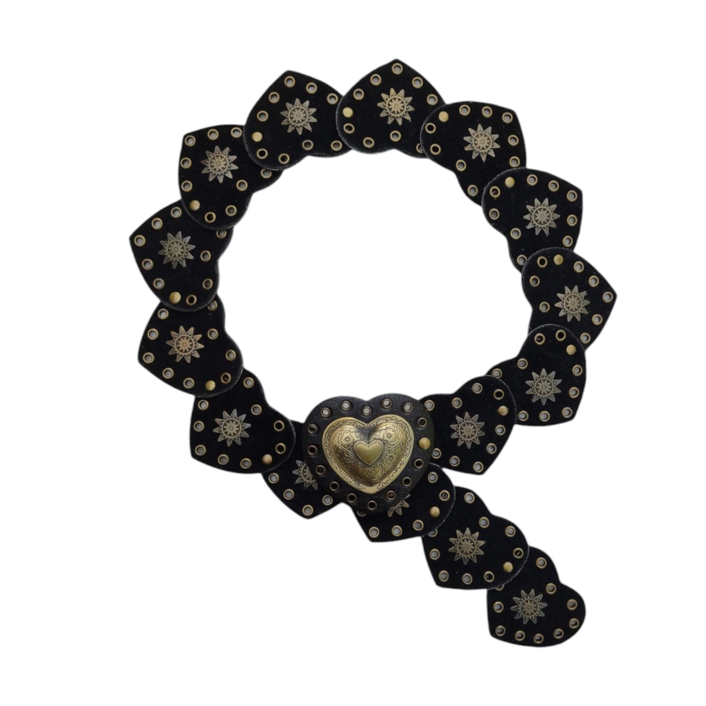 Ceinture à disques en forme de coeur