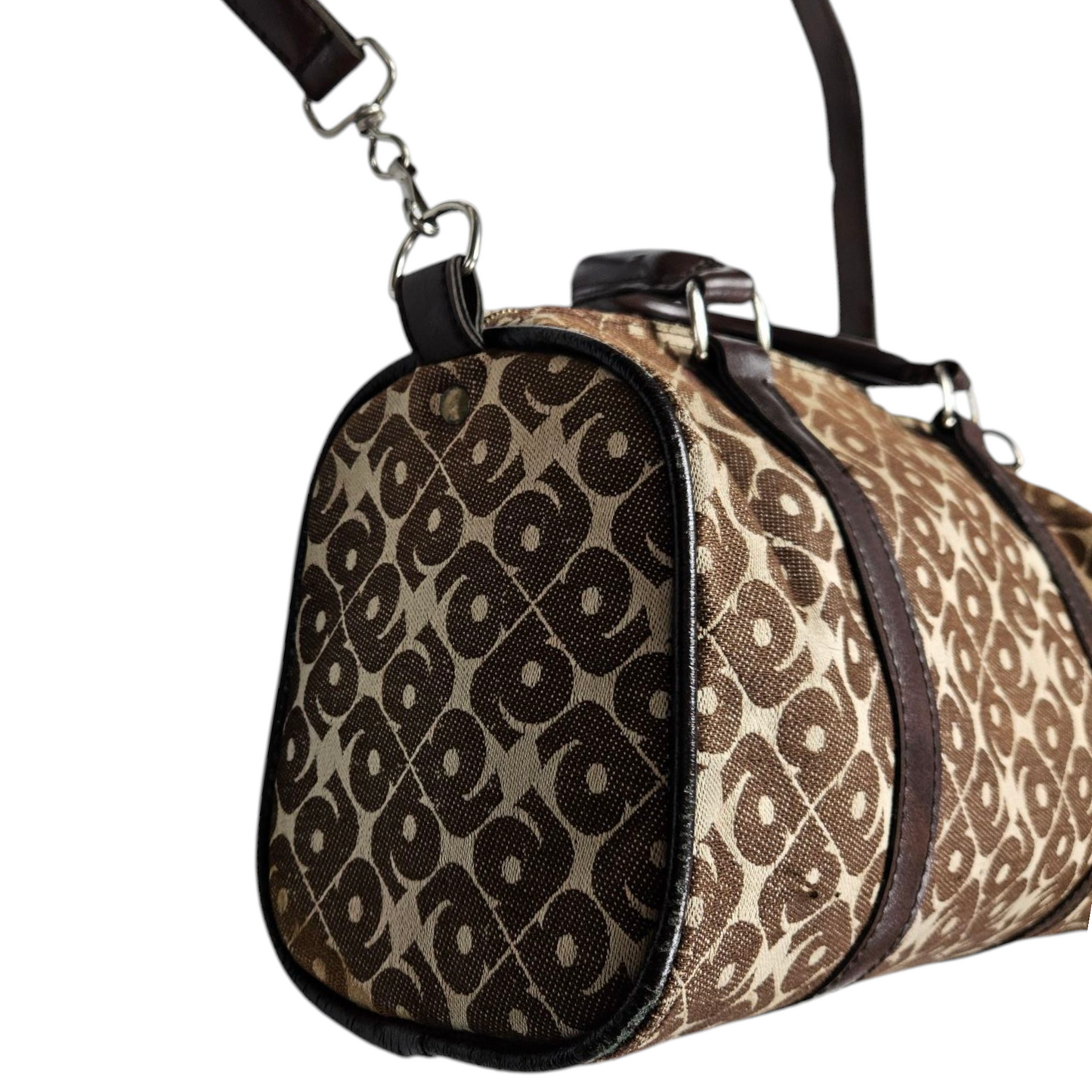 Sac bowling monogrammé toile et cuir