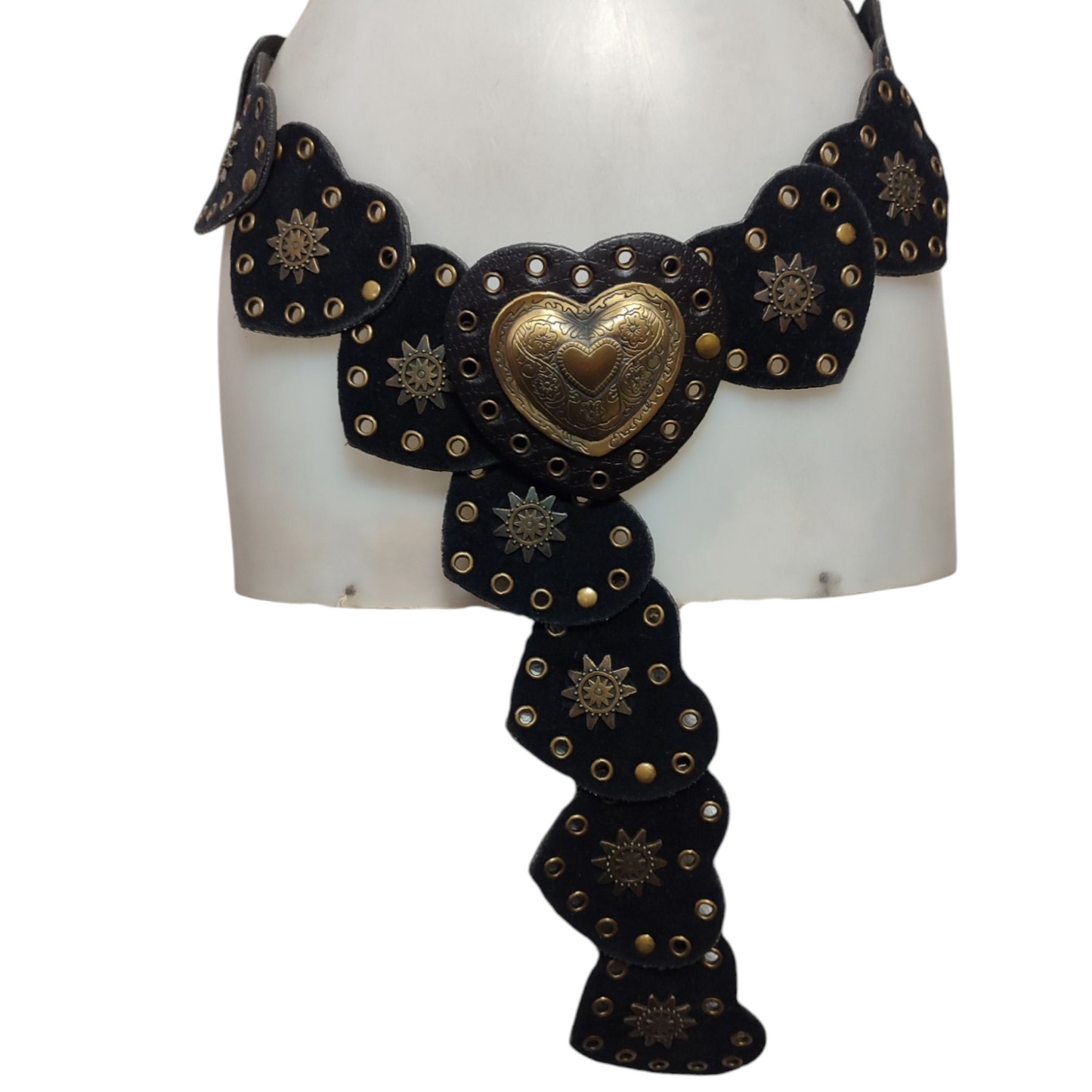 Ceinture à disques en forme de coeur