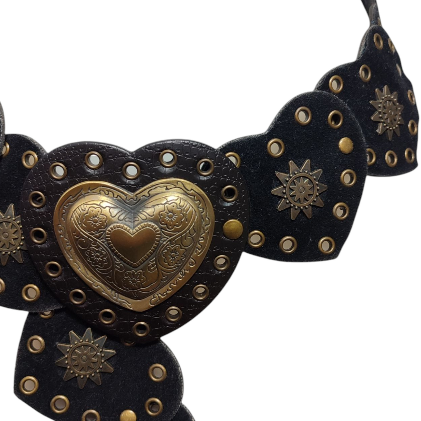 Ceinture à disques en forme de coeur
