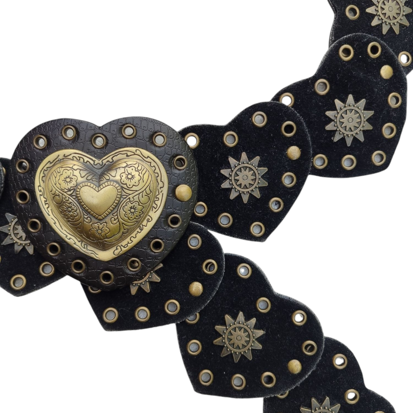 Ceinture à disques en forme de coeur