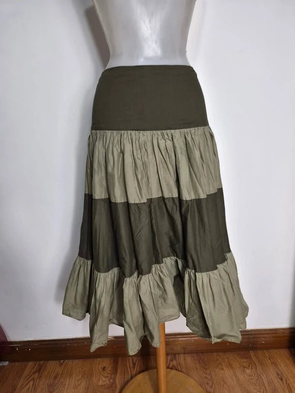 Jupe tons verts