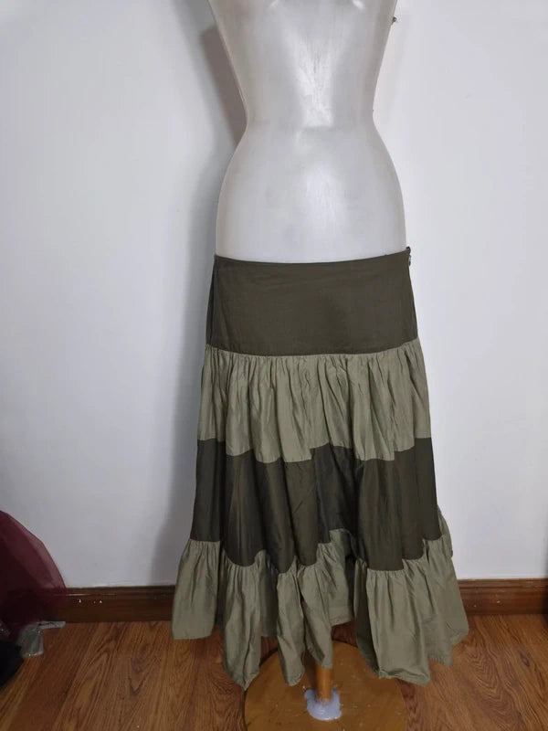 Jupe tons verts