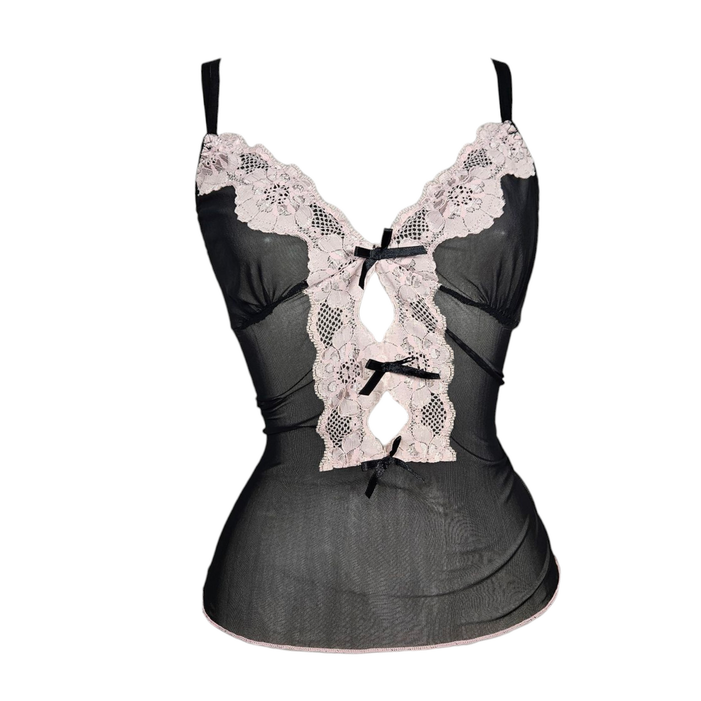 Lingerie tank top in voile