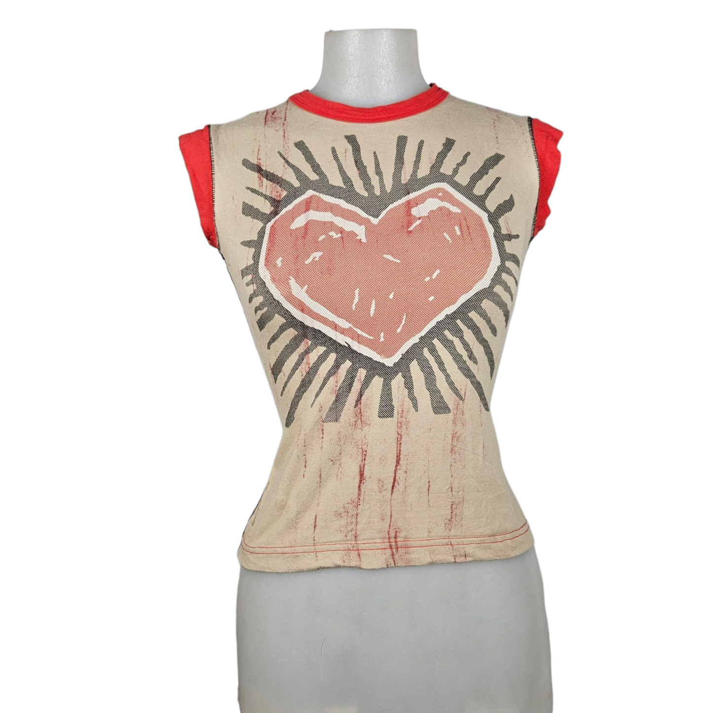 Heart print t-shirt
