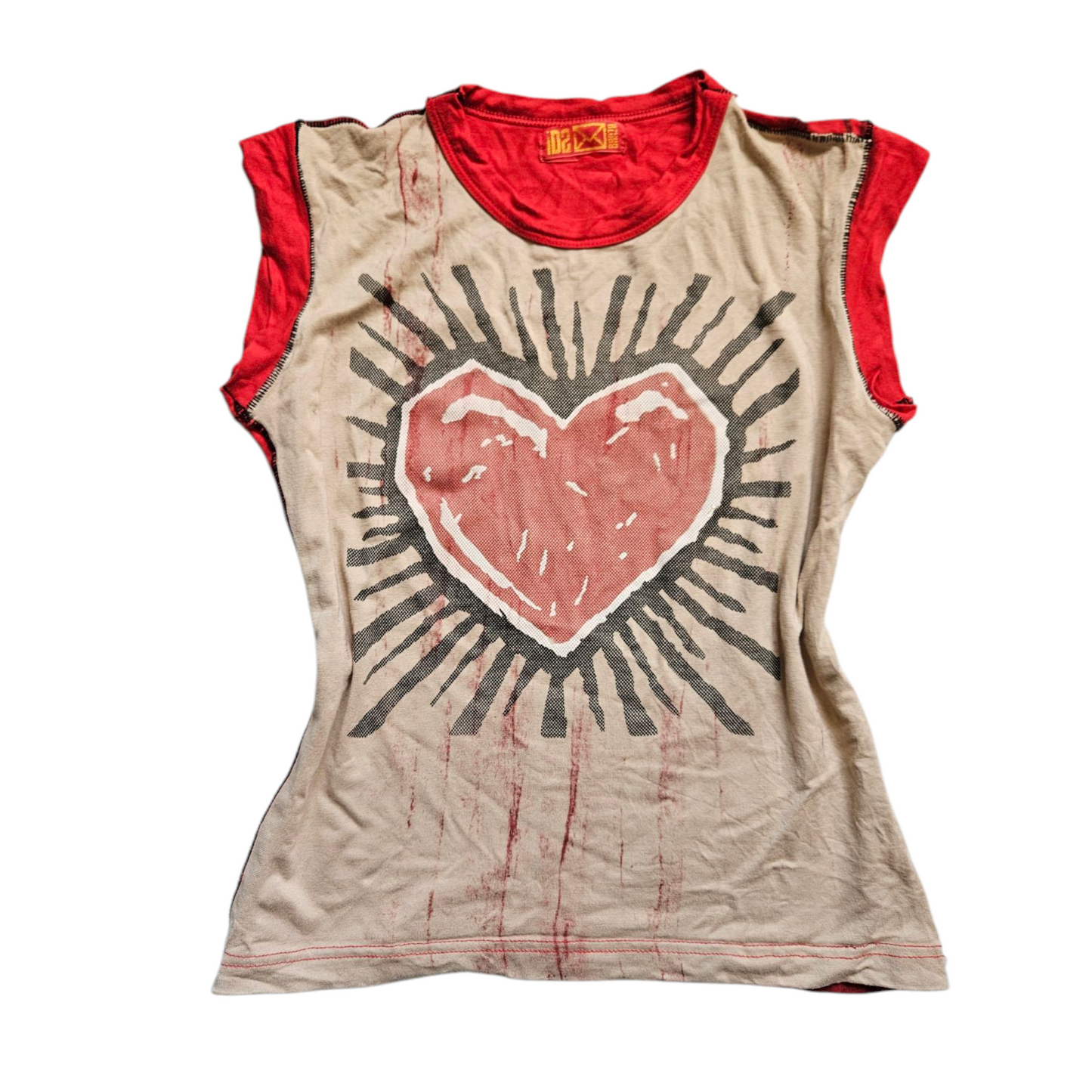Heart print t-shirt