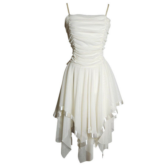 Asymmetrical mesh dress