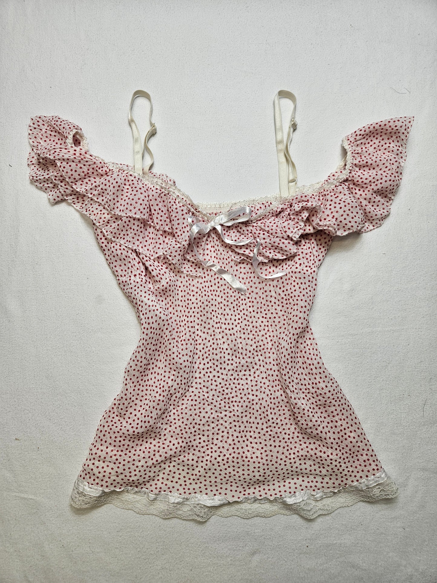 Haut en voile à pois