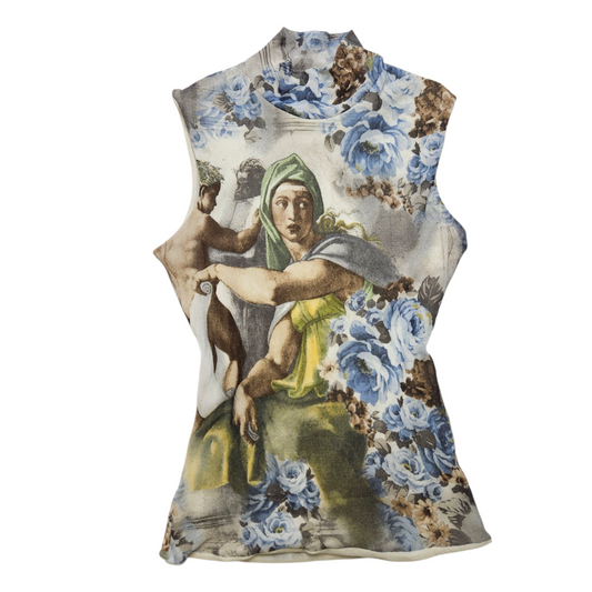 Haut en voile motif renaisse com montant