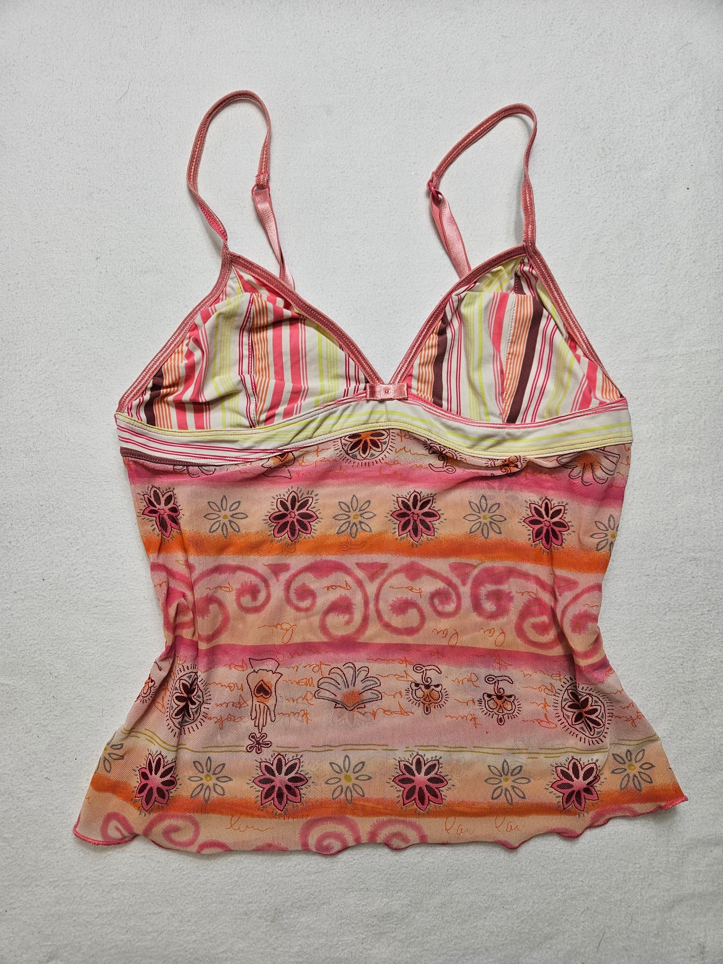 Haut en voile fleuri