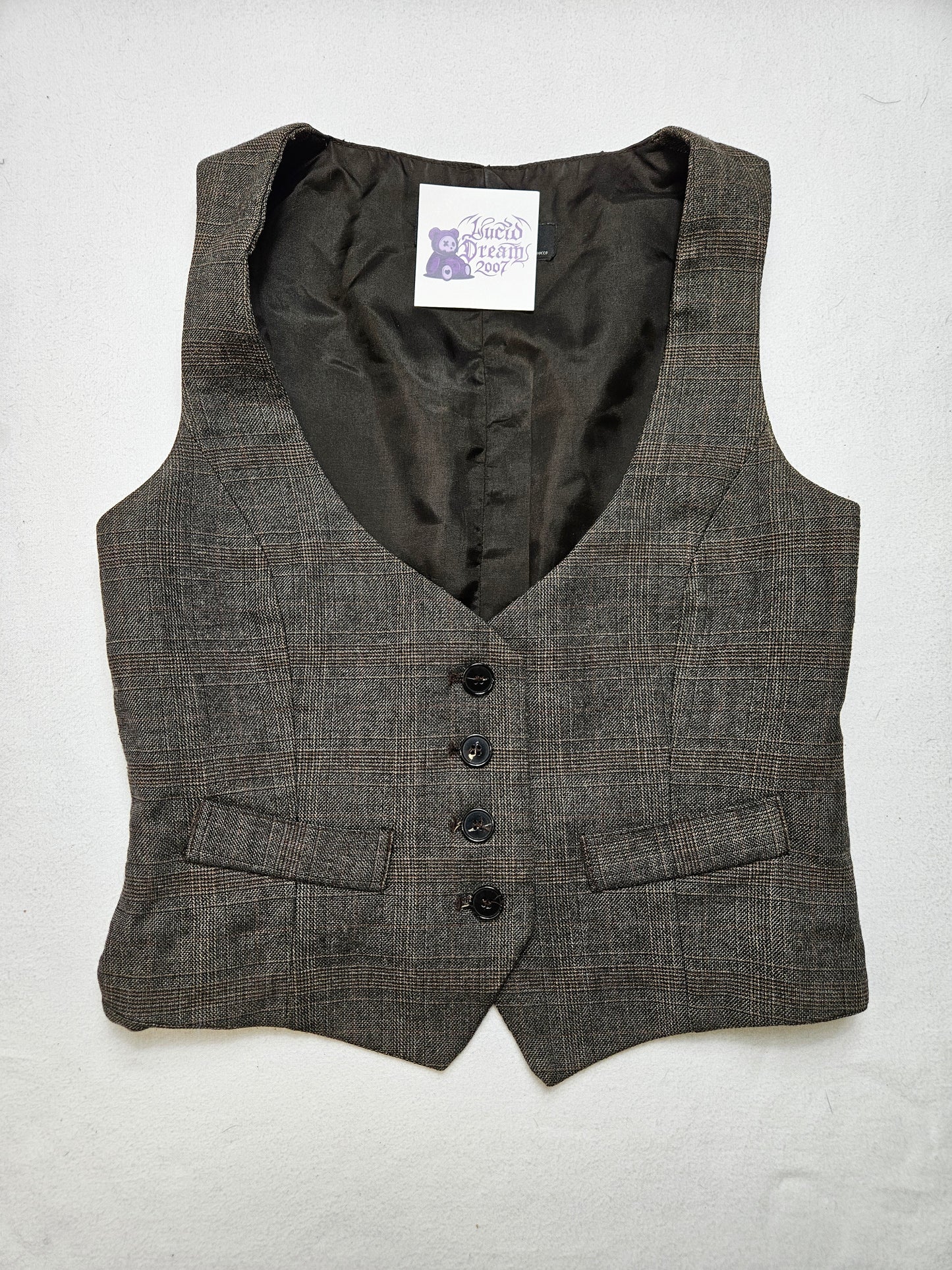 Veste barman tons marrons