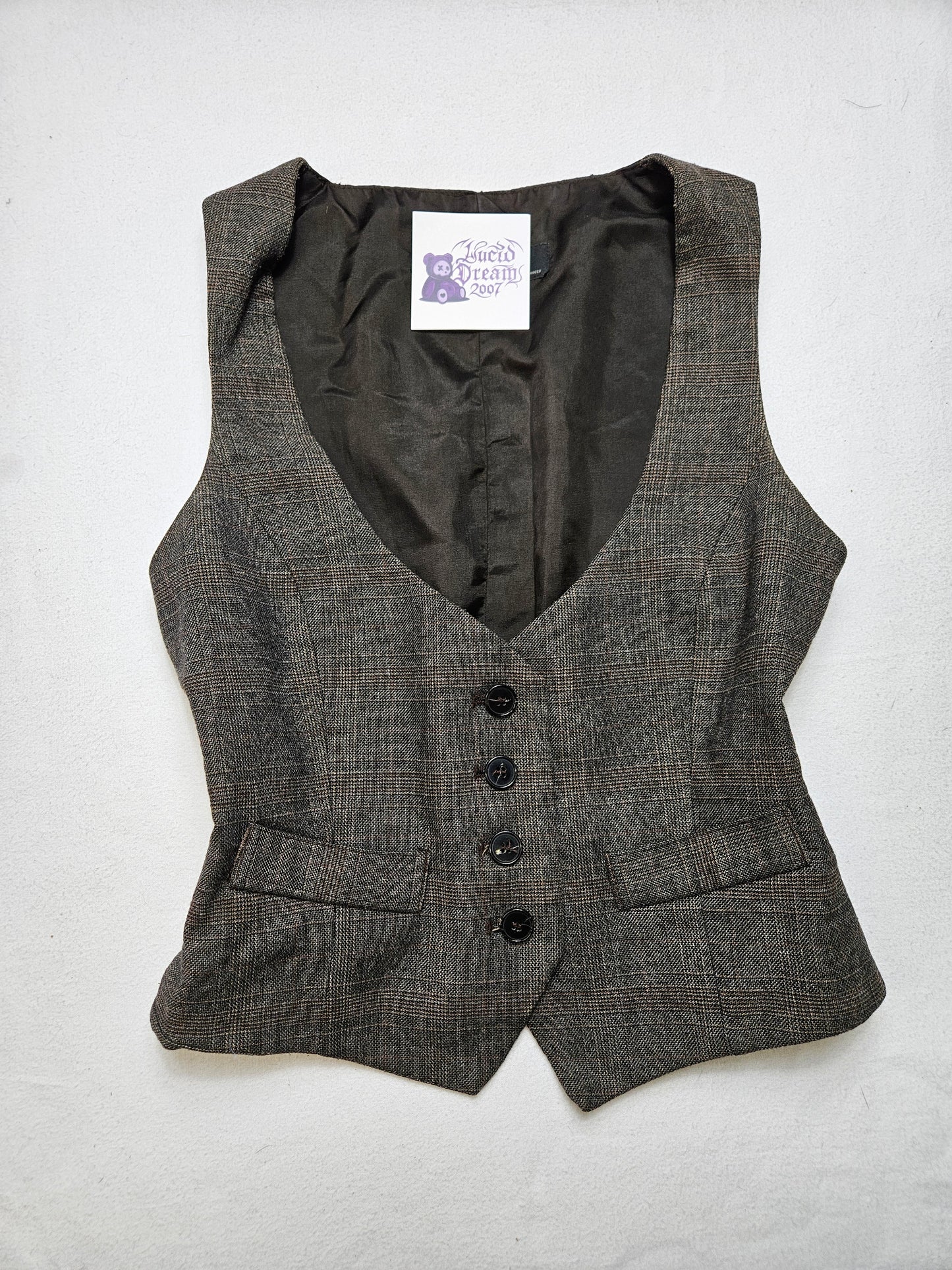 Veste barman tons marrons