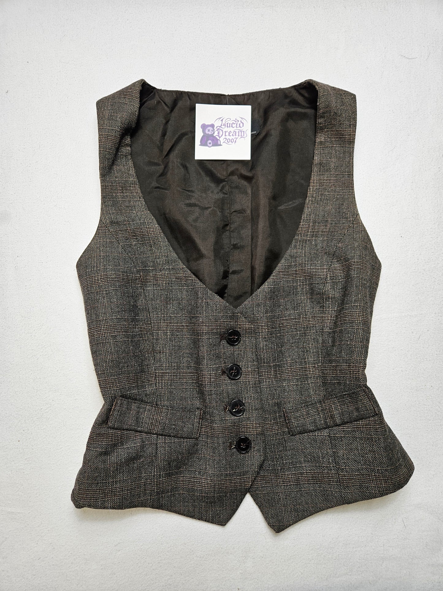 Veste barman tons marrons