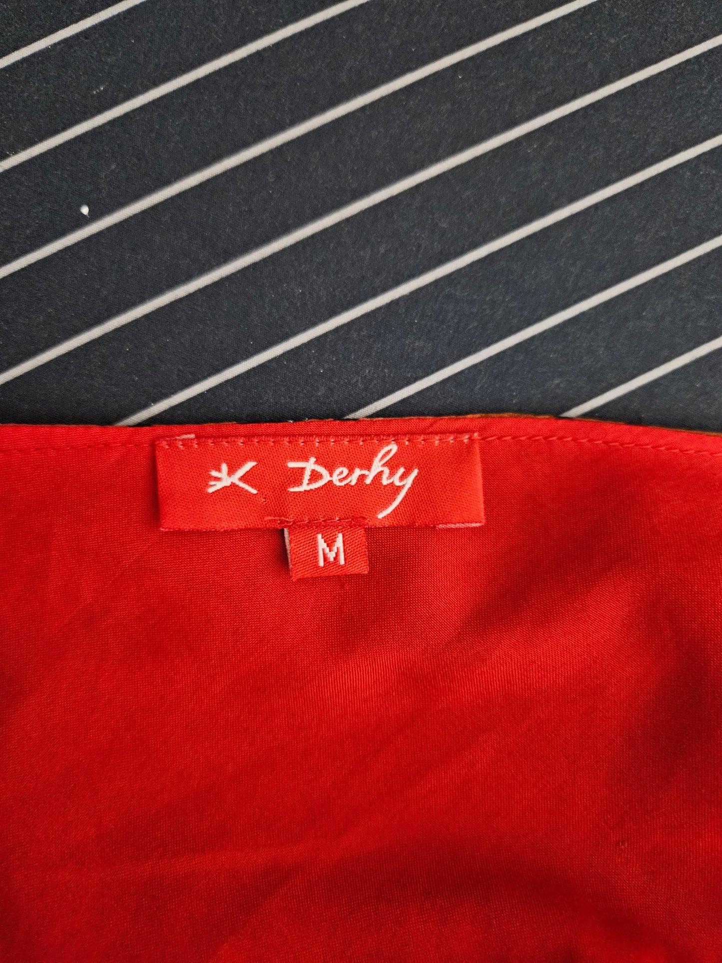 Ensemble René Derhy orange et rouge