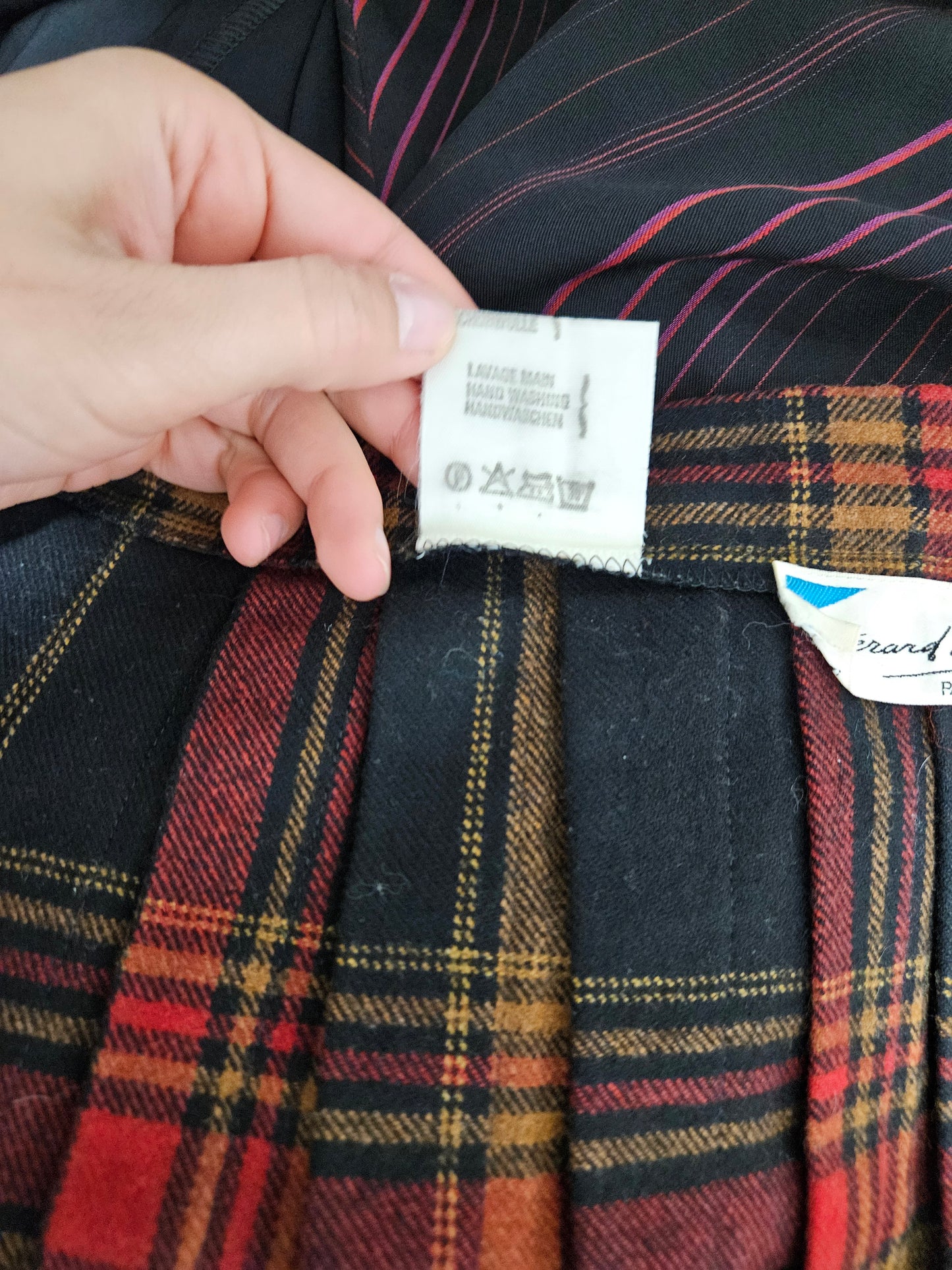 Jupe portefeuille tartan