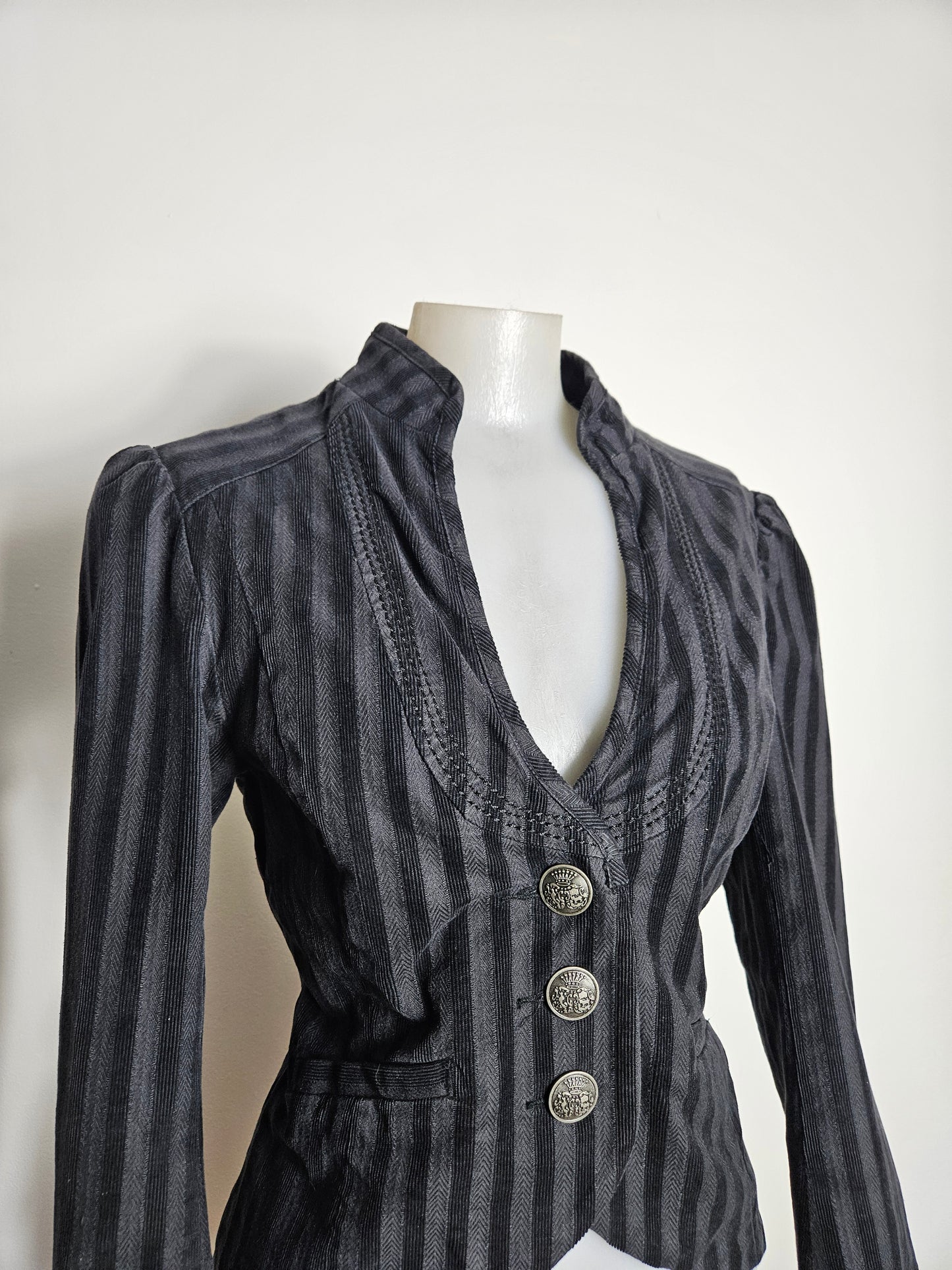 Blazer cintré à rayures