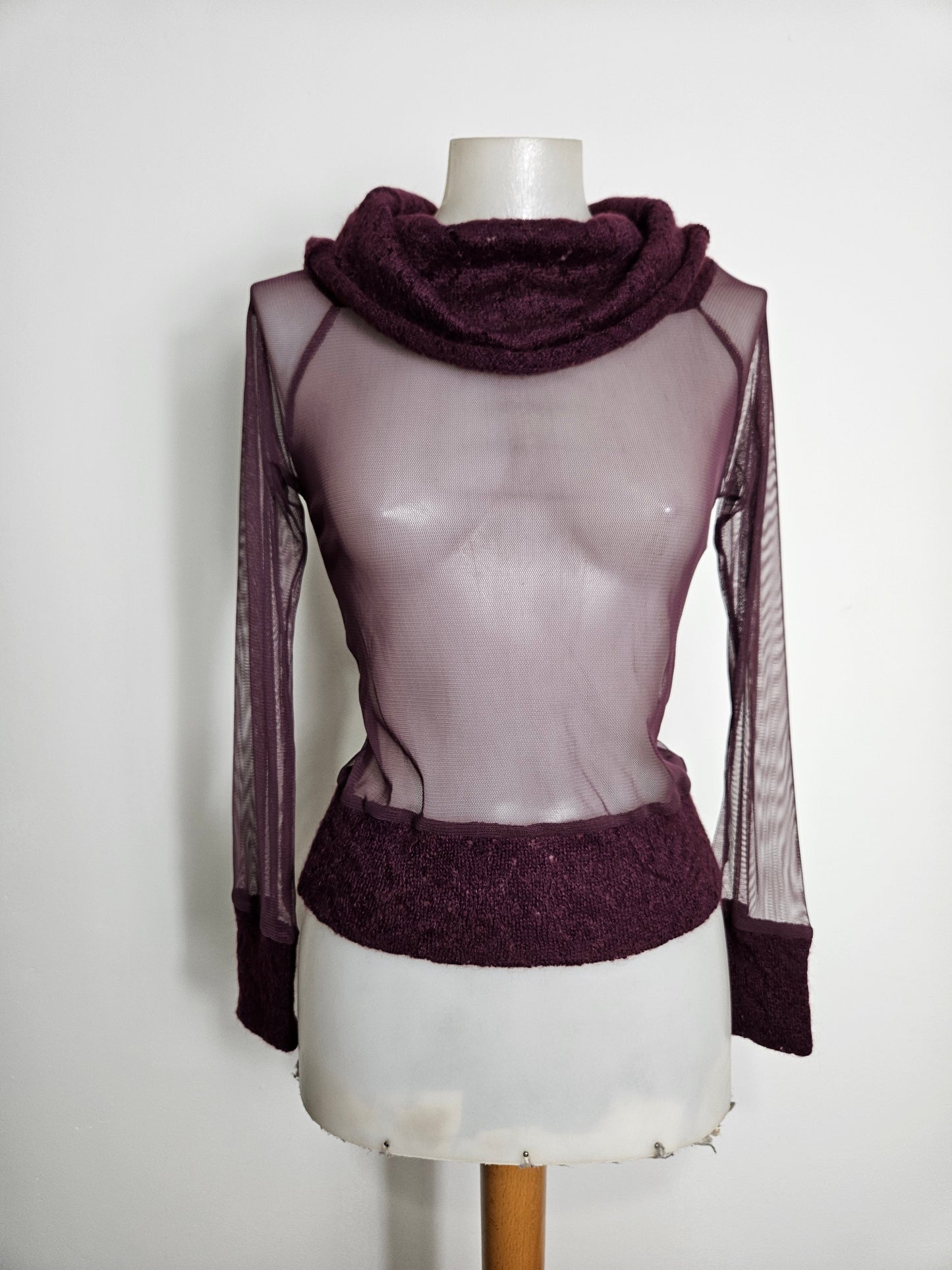 Pull bi matière