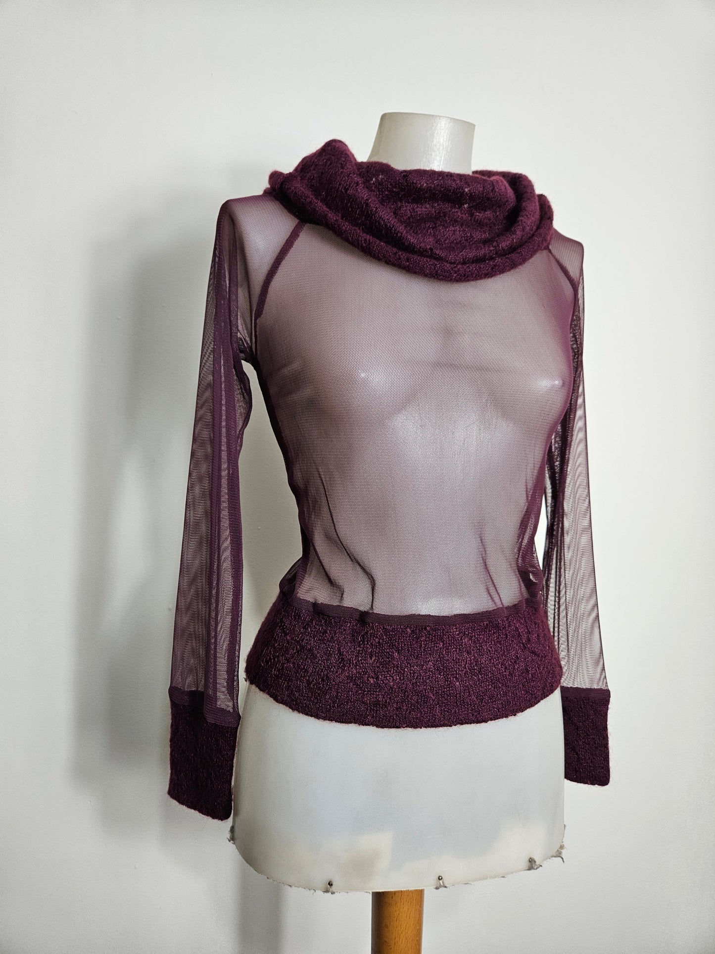 Pull bi matière