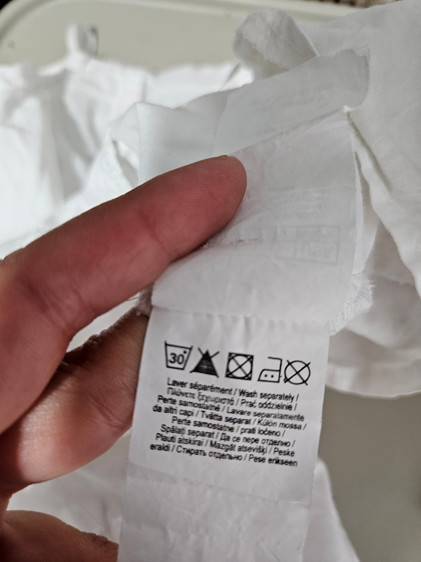 Chemise blanche détails laçage