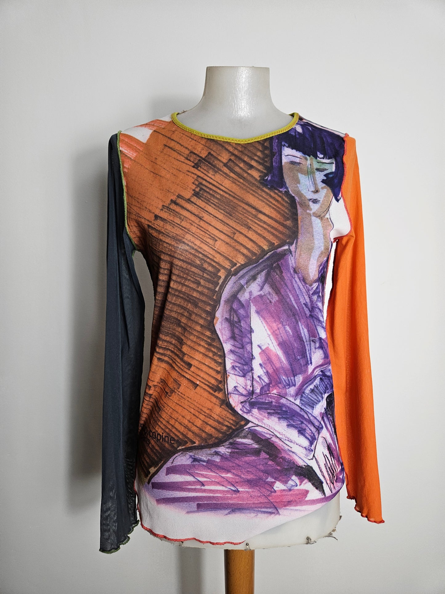 Haut en voile motif personnage Cop Copine