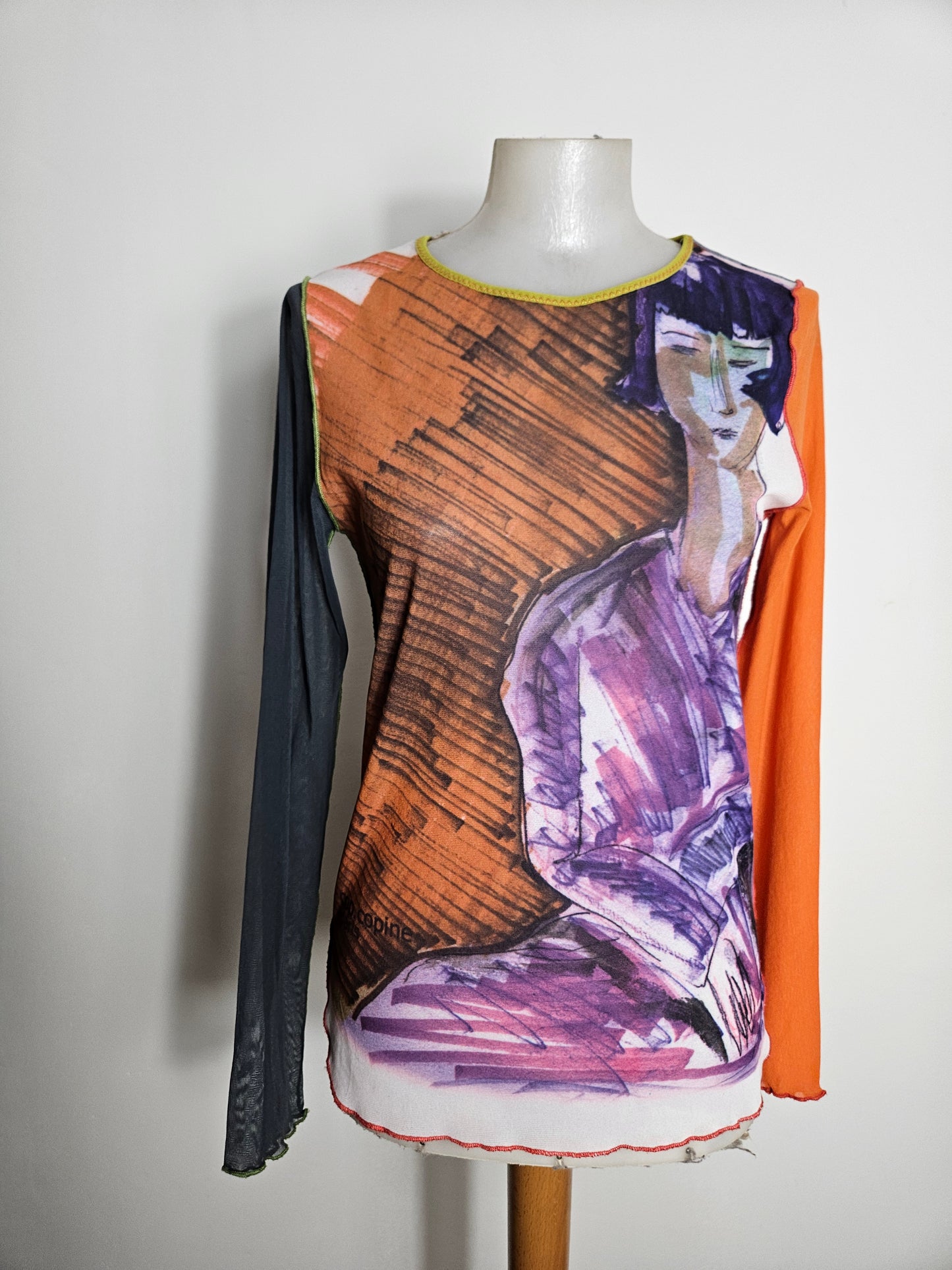 Haut en voile motif personnage Cop Copine