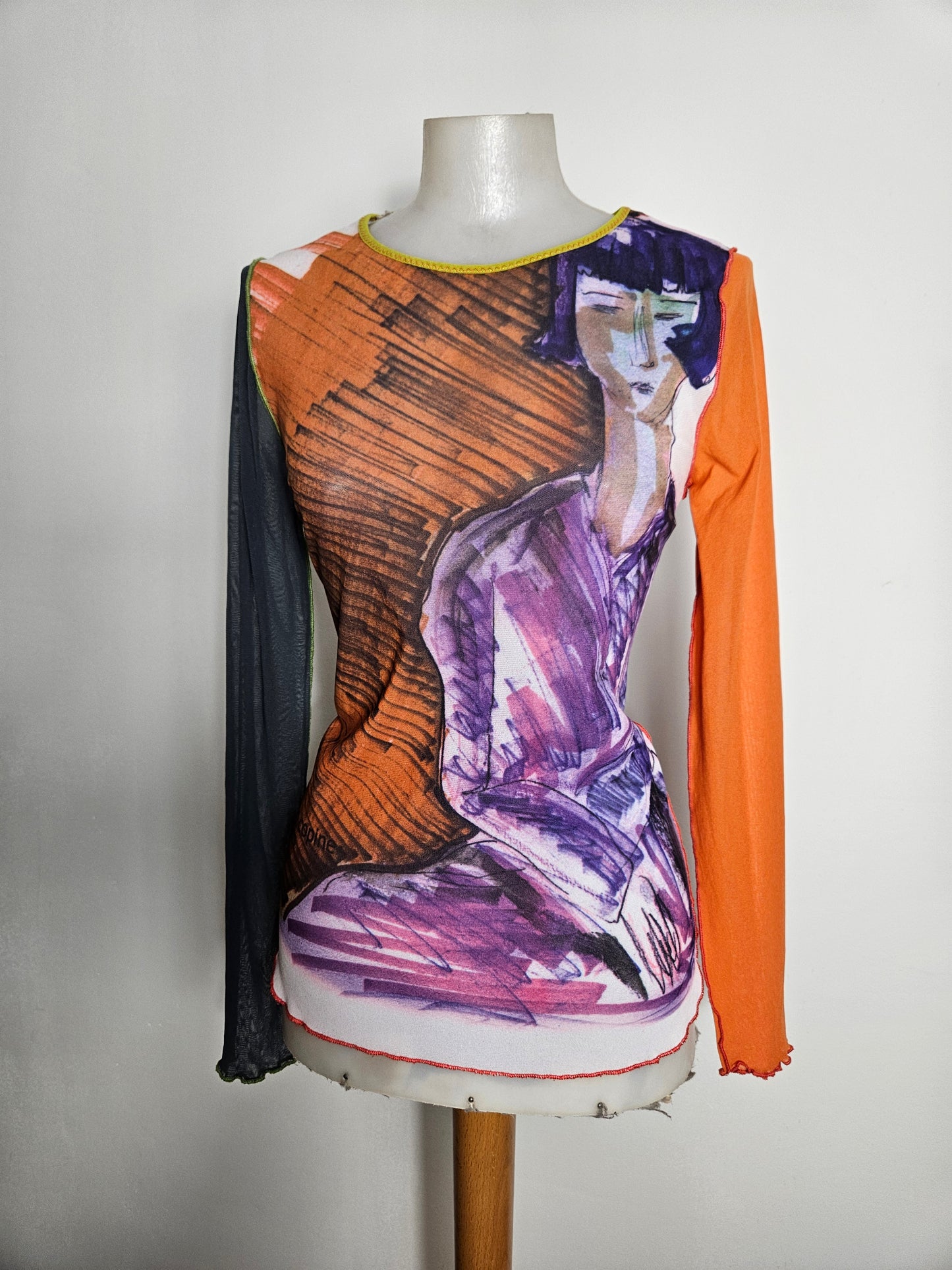 Haut en voile motif personnage Cop Copine